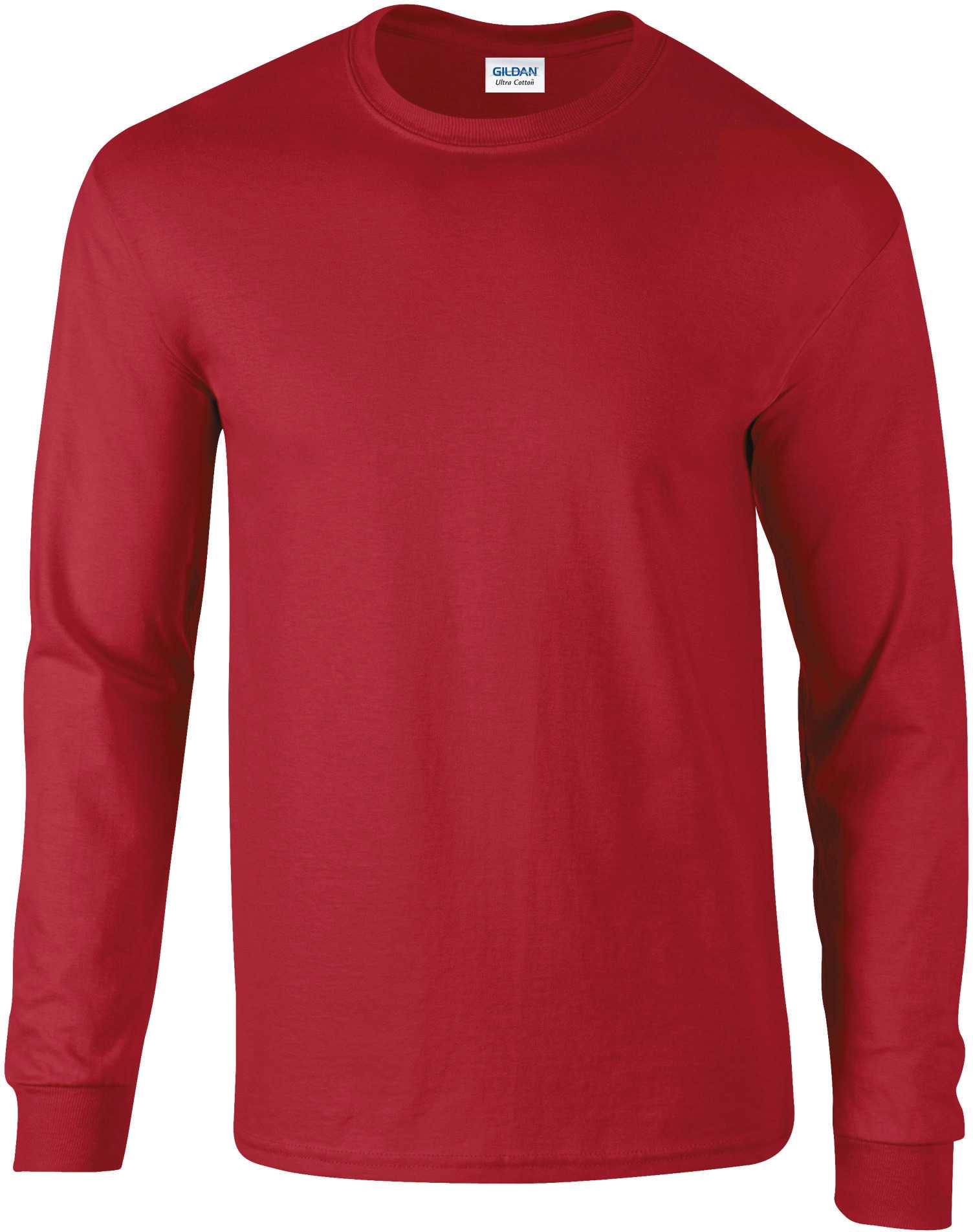 Camiseta Ultra Cotton™ manga larga Cardinal Red