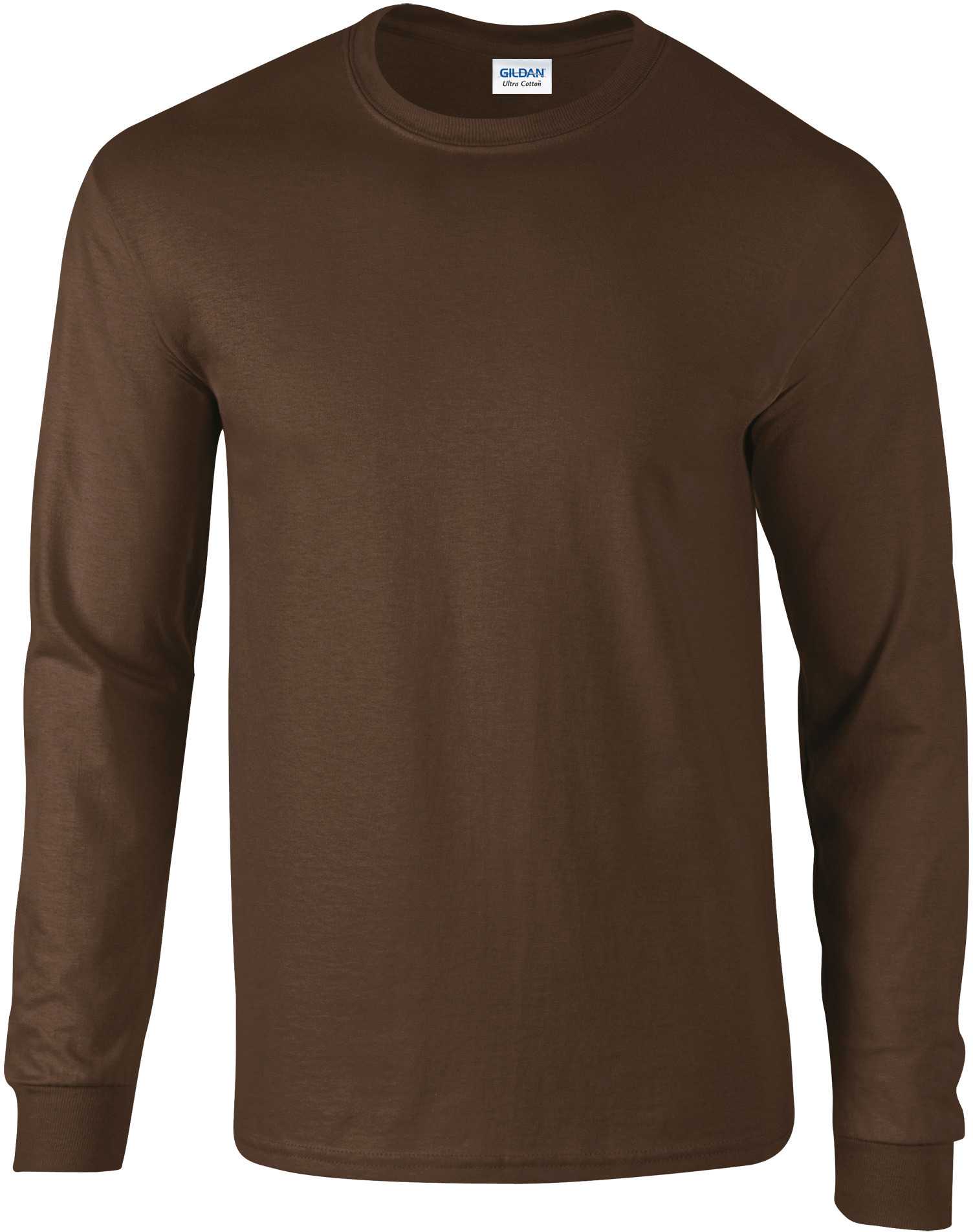 Camiseta Ultra Cotton™ manga larga Dark Chocolate