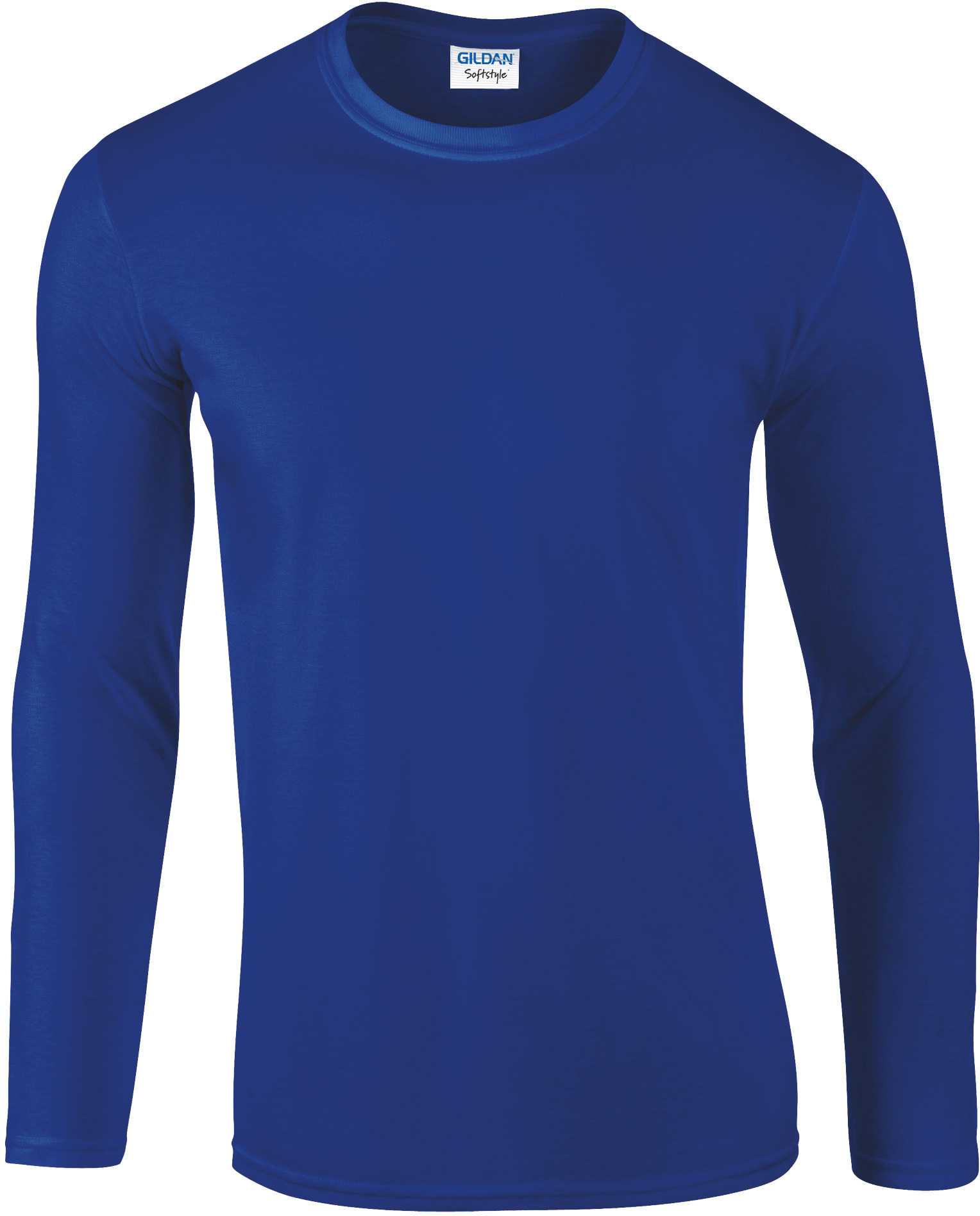 Camiseta Softstyle manga larga hombre Royal Blue