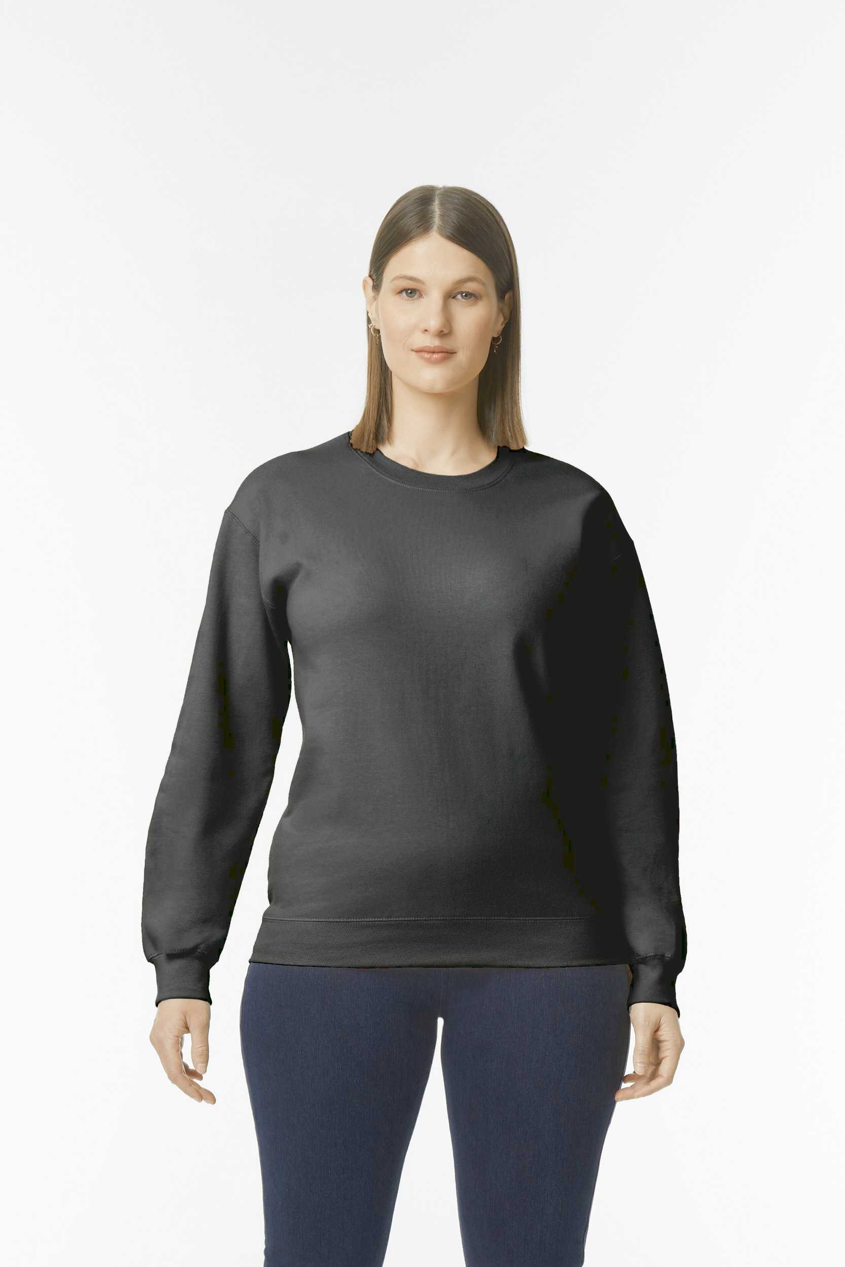 Sudadera cuello redondo Midweight Softstyle Black
