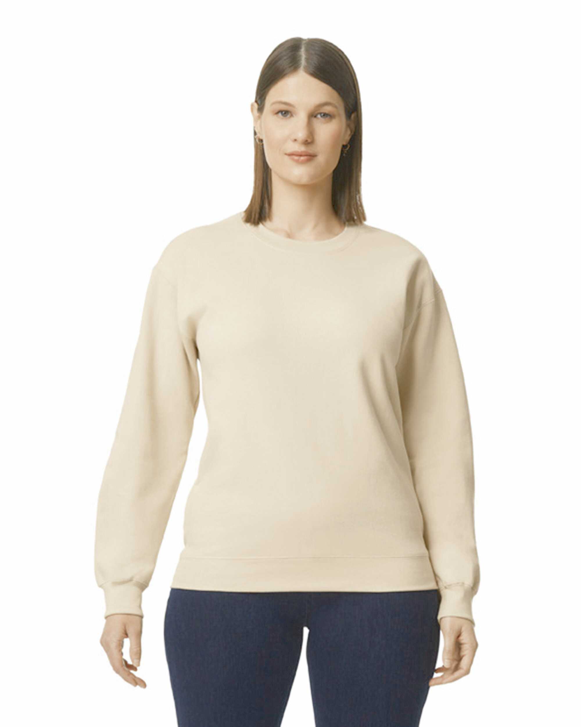 Sudadera cuello redondo Midweight Softstyle Sand