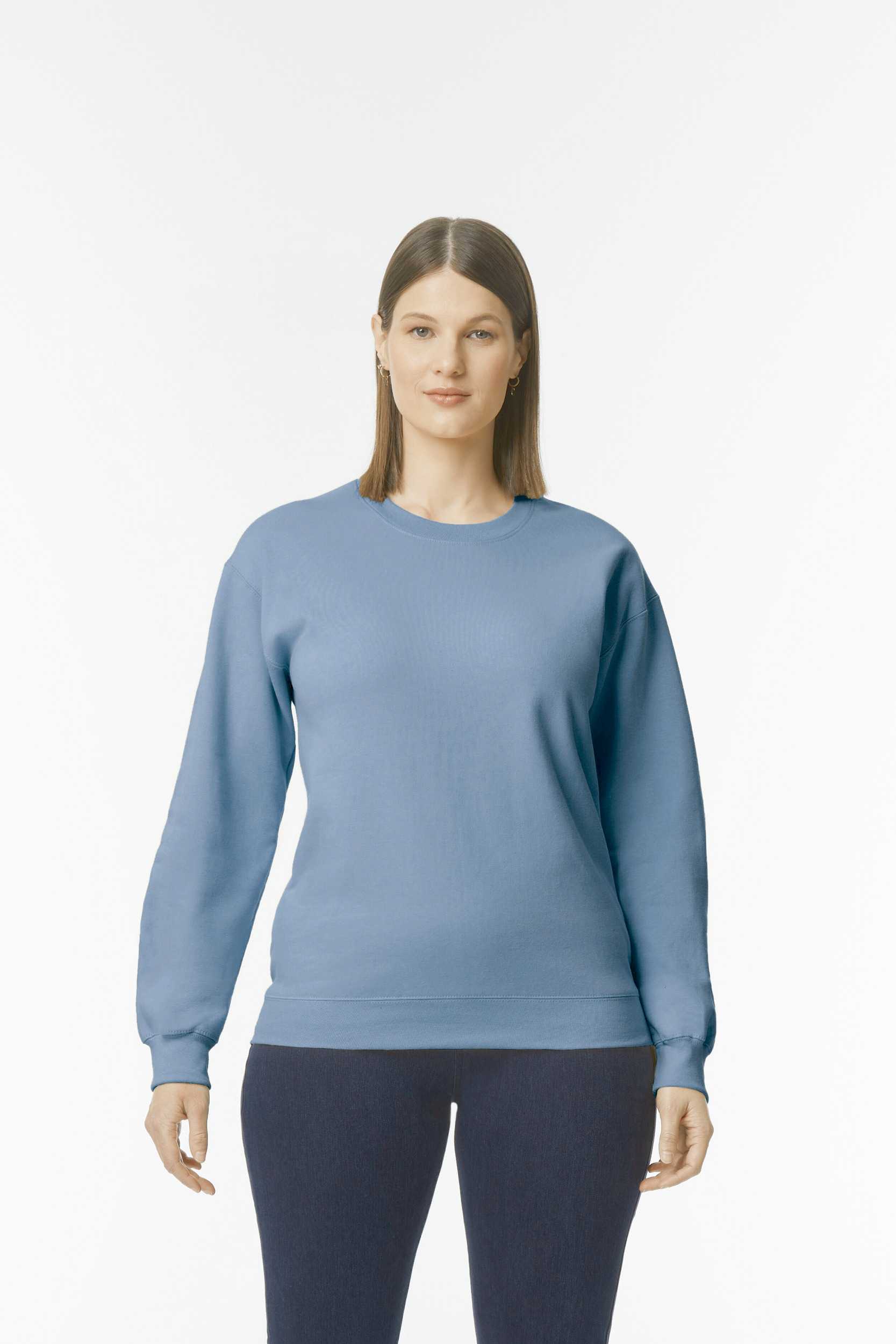 Sudadera cuello redondo Midweight Softstyle Stone Blue
