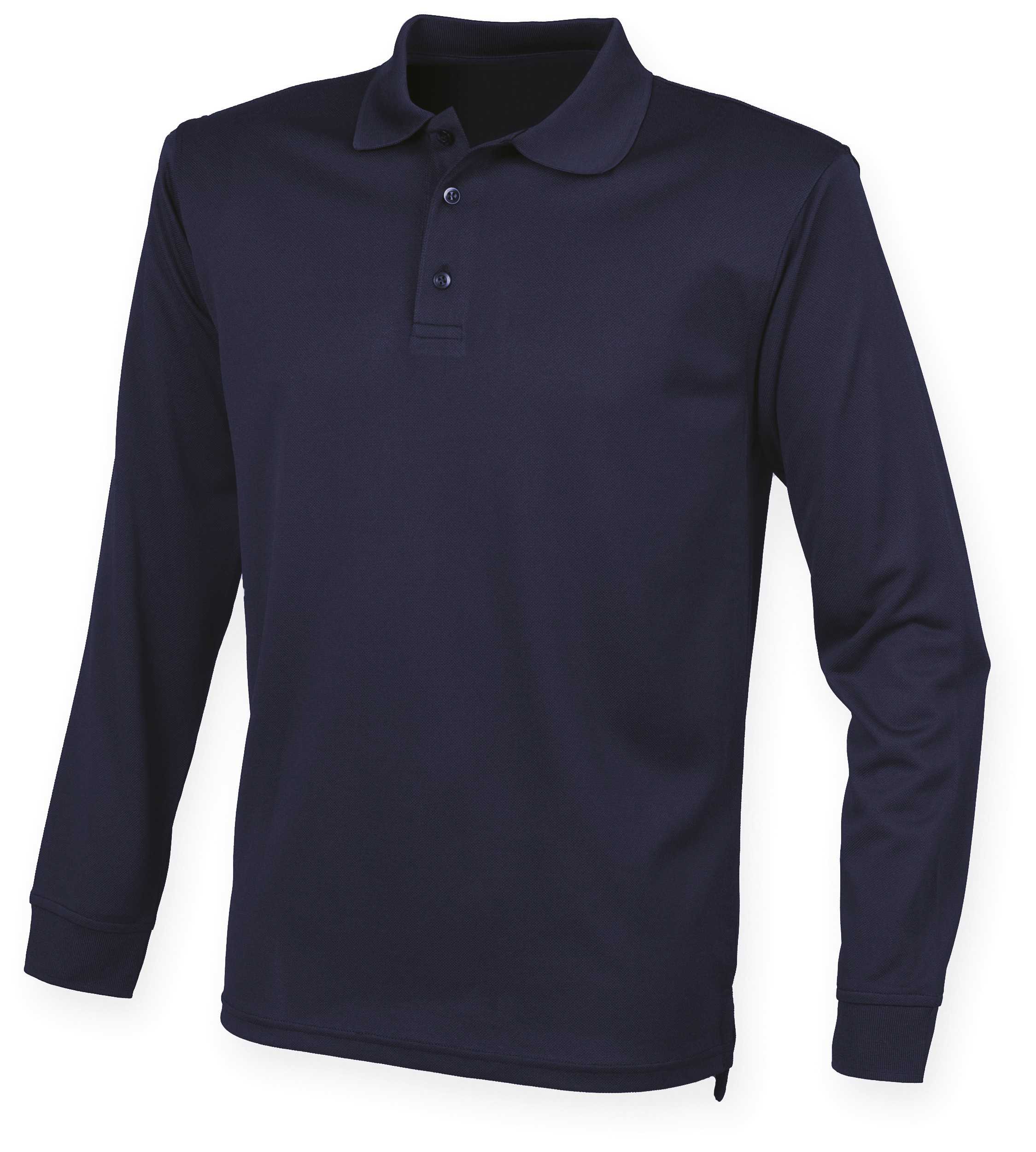 Polo Cool Plus® manga larga unisex Navy
