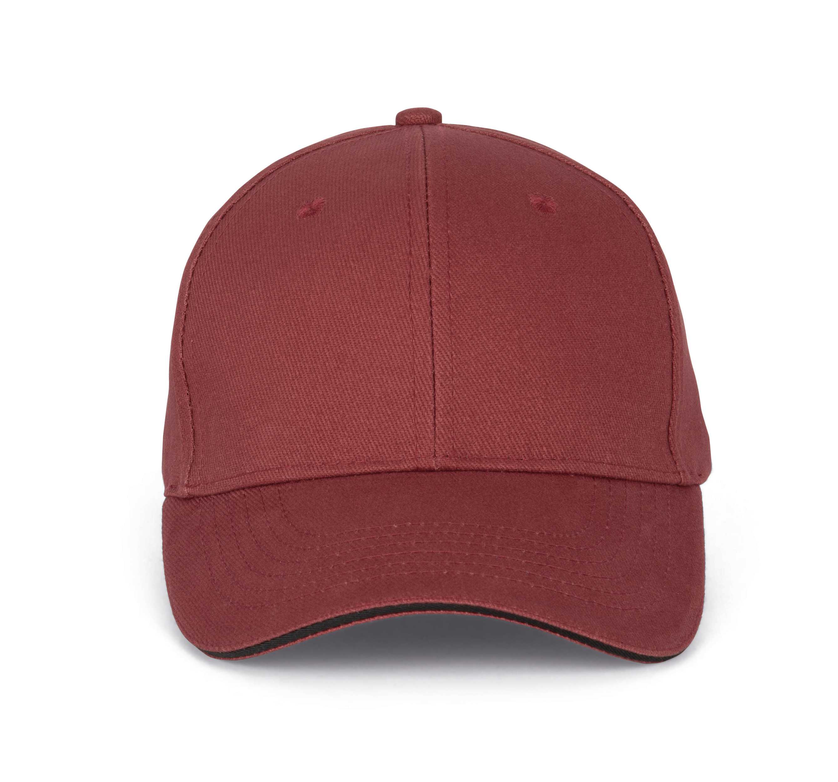 ORLANDO - Gorra 6 paneles Red Safran / Dark Grey