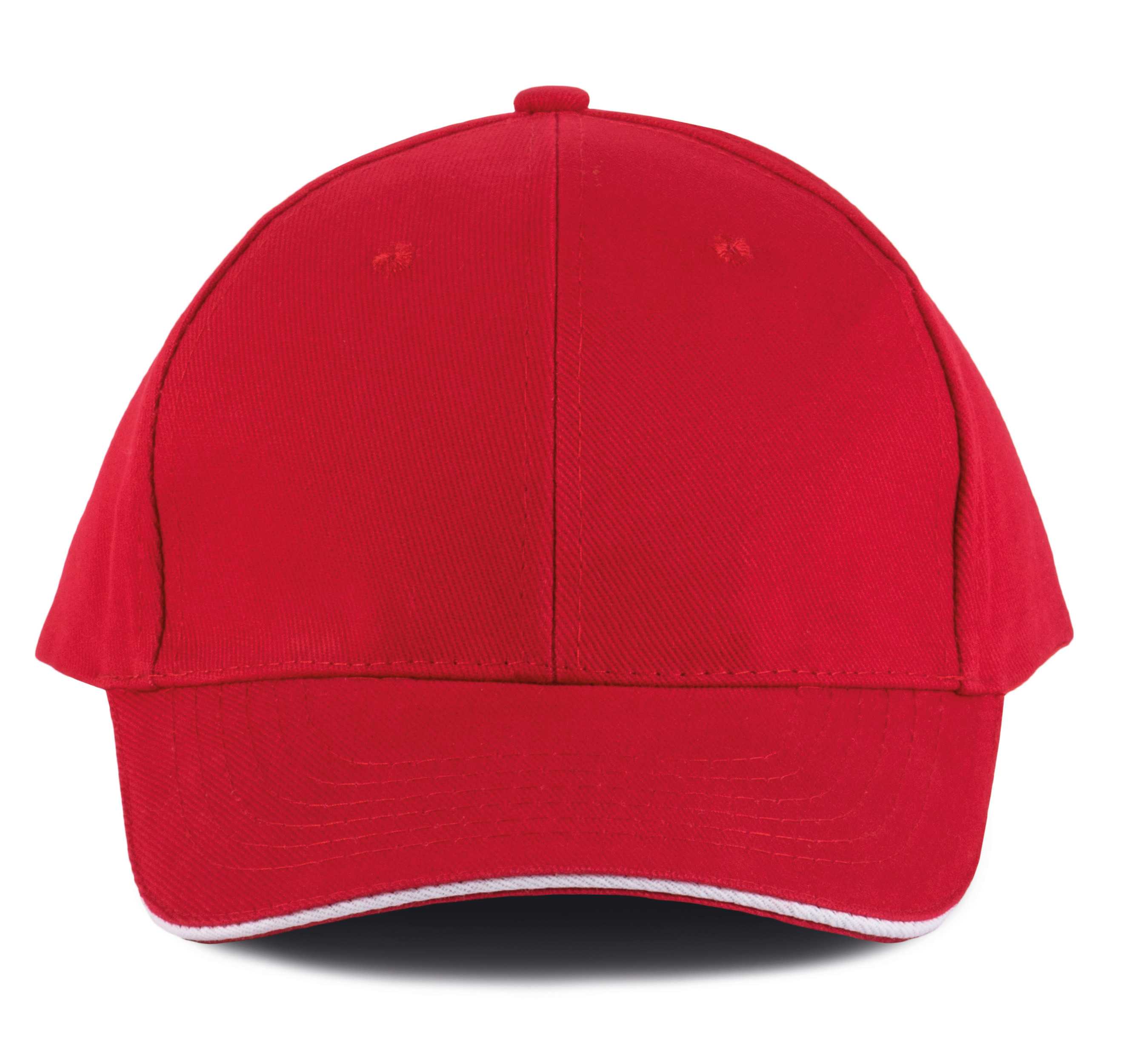 ORLANDO - Gorra 6 paneles Red / White