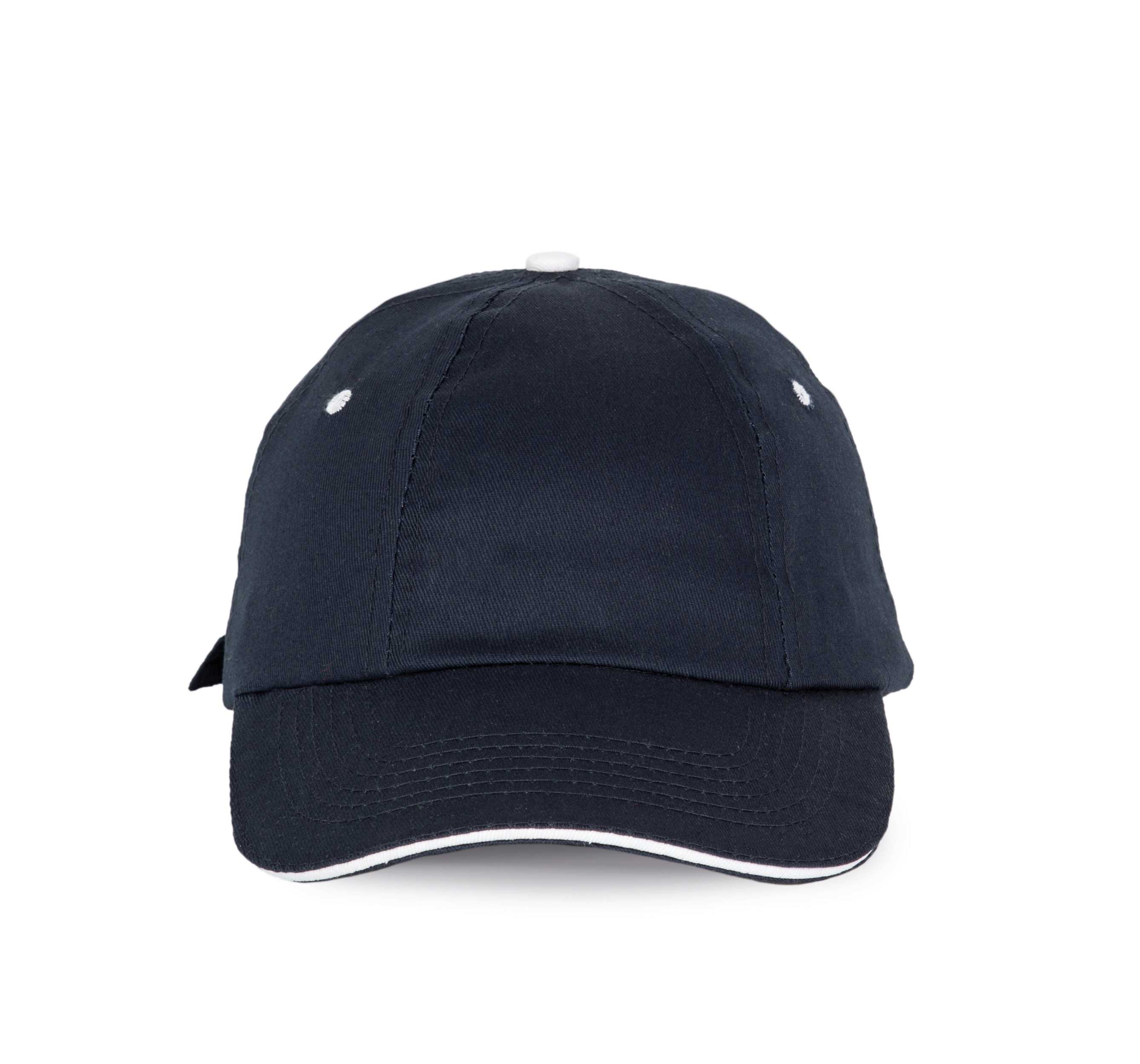Top - Gorra 6 paneles Navy / White