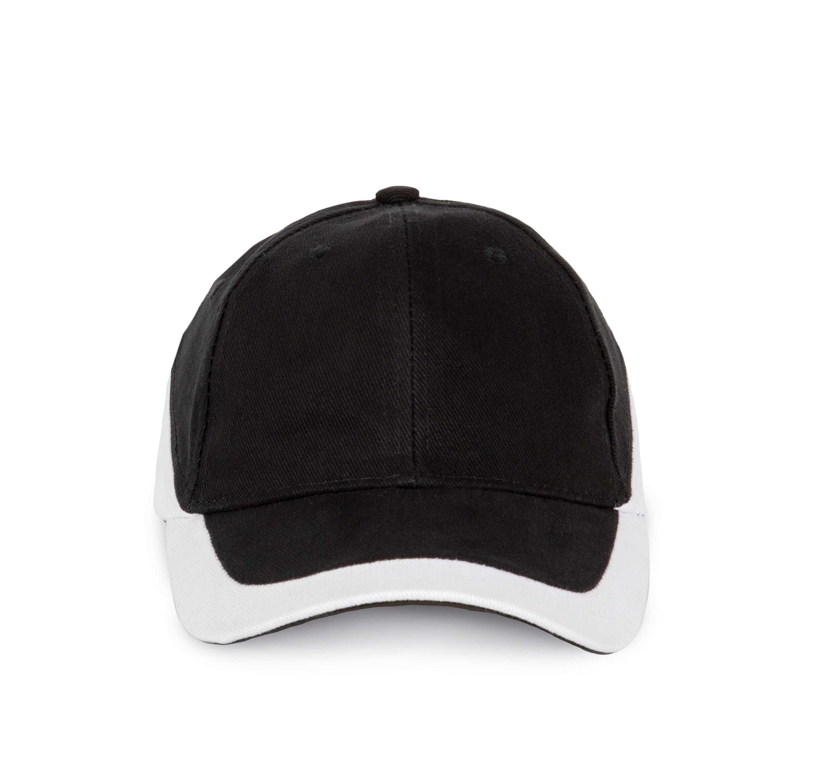 Racing - Gorra bicolor 6 paneles Black / White