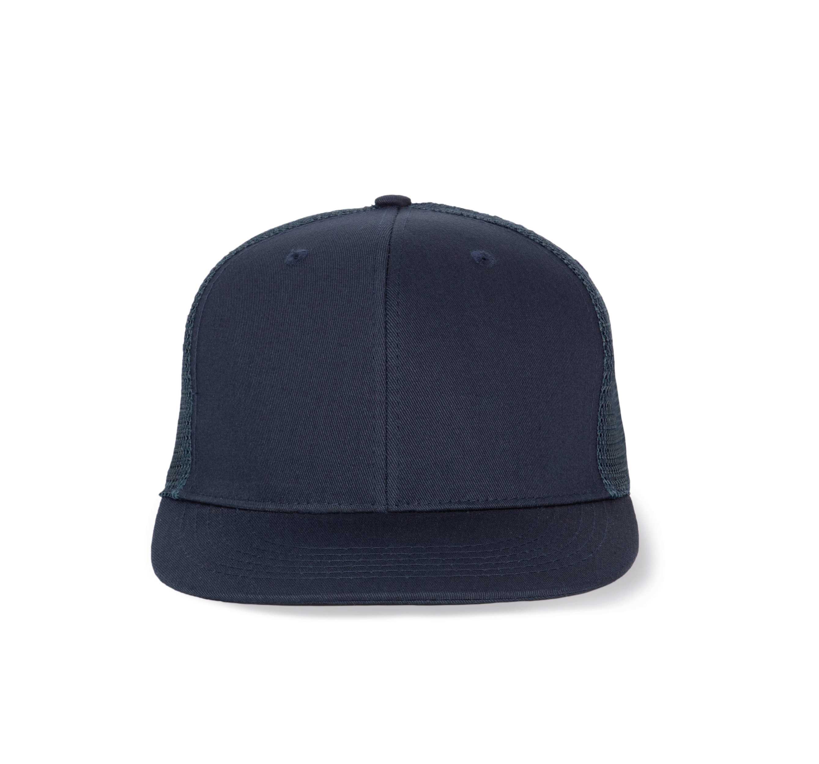 Gorra trucker - 6 paneles visera plana Navy