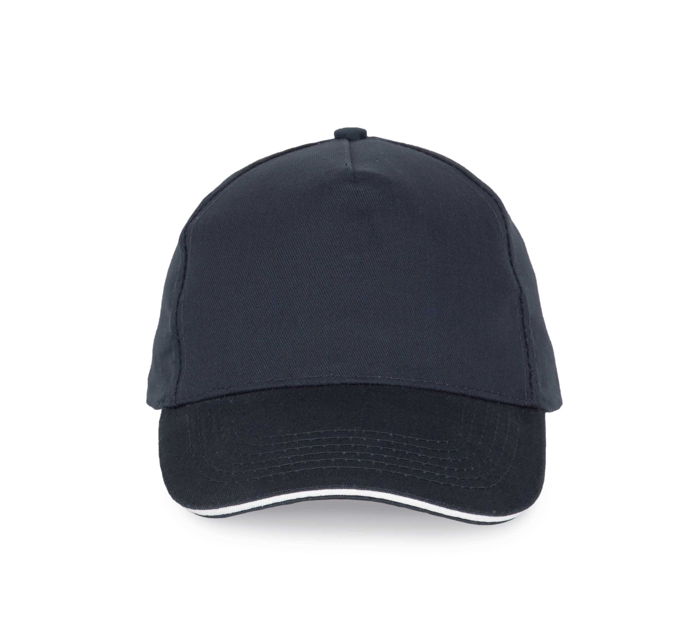Gorra con sandwich contrastado 5 paneles Navy / White