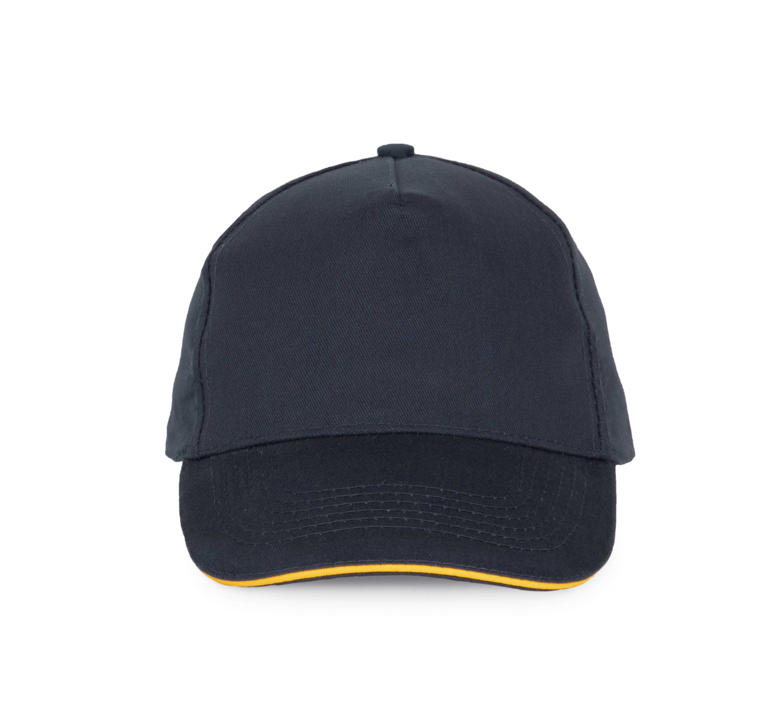 Gorra con sandwich contrastado 5 paneles Navy / Yellow