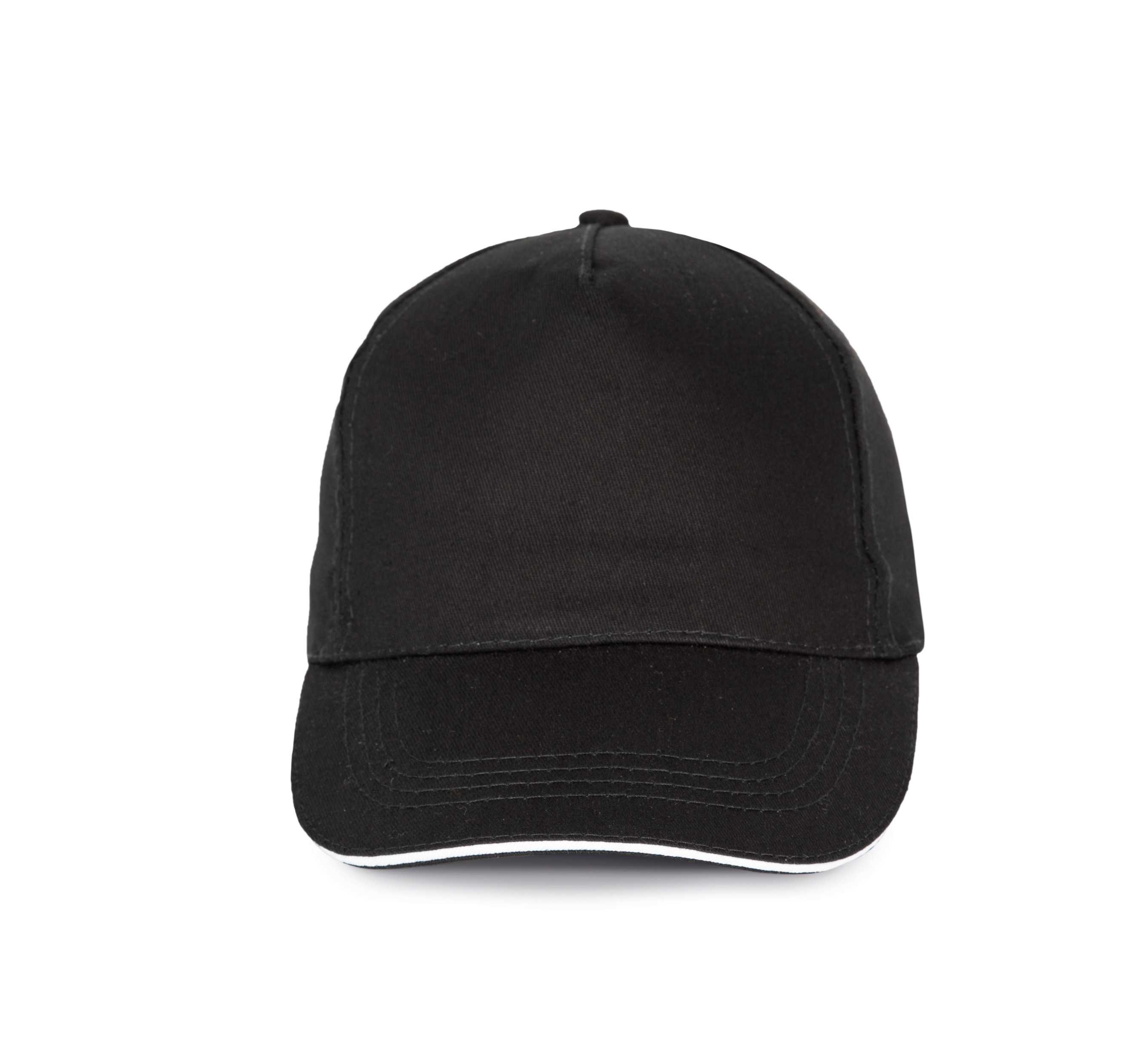 Gorra con sandwich contrastado - 5 paneles Black / White