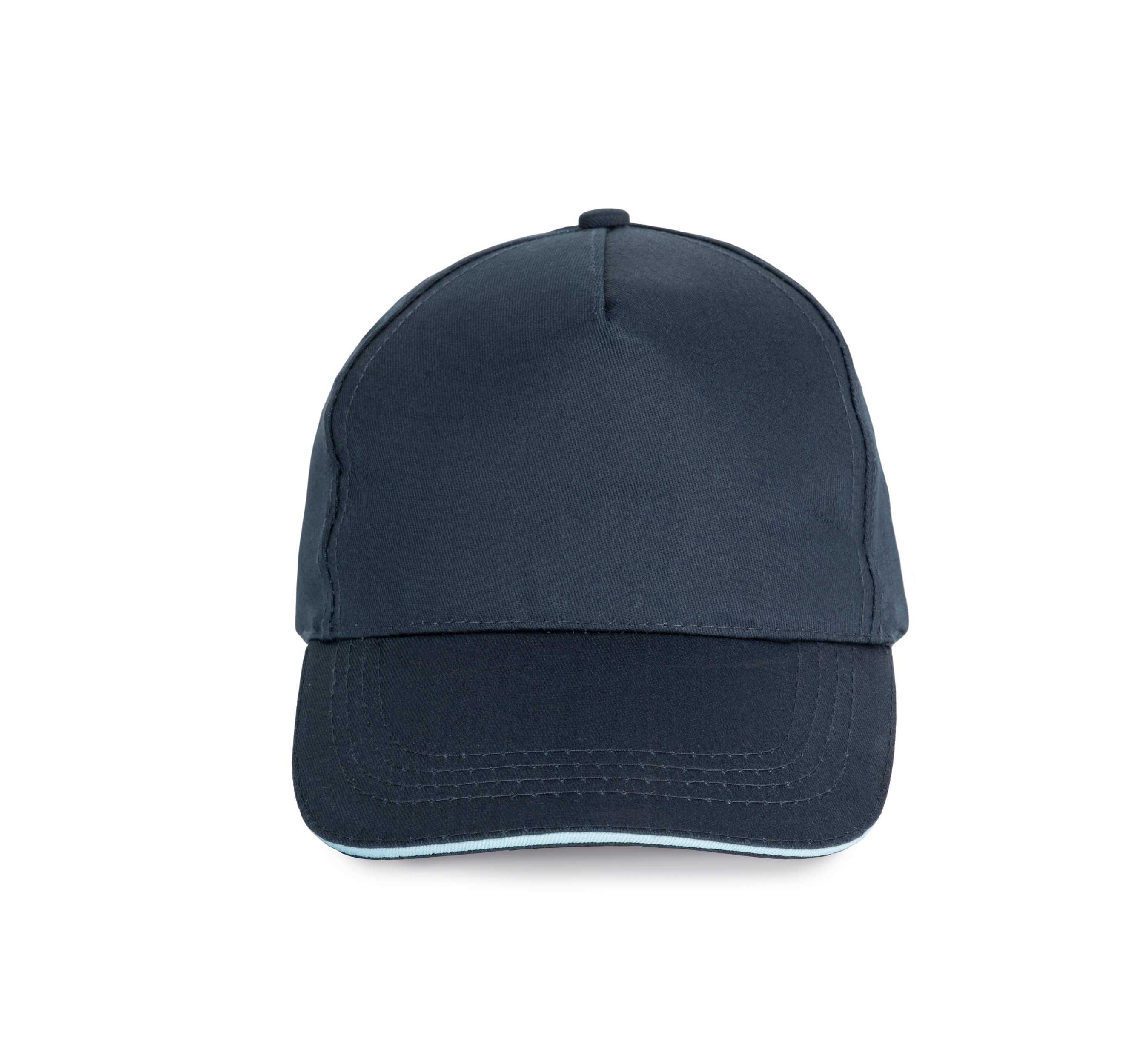 Gorra con sandwich contrastado - 5 paneles Navy / Sky Blue