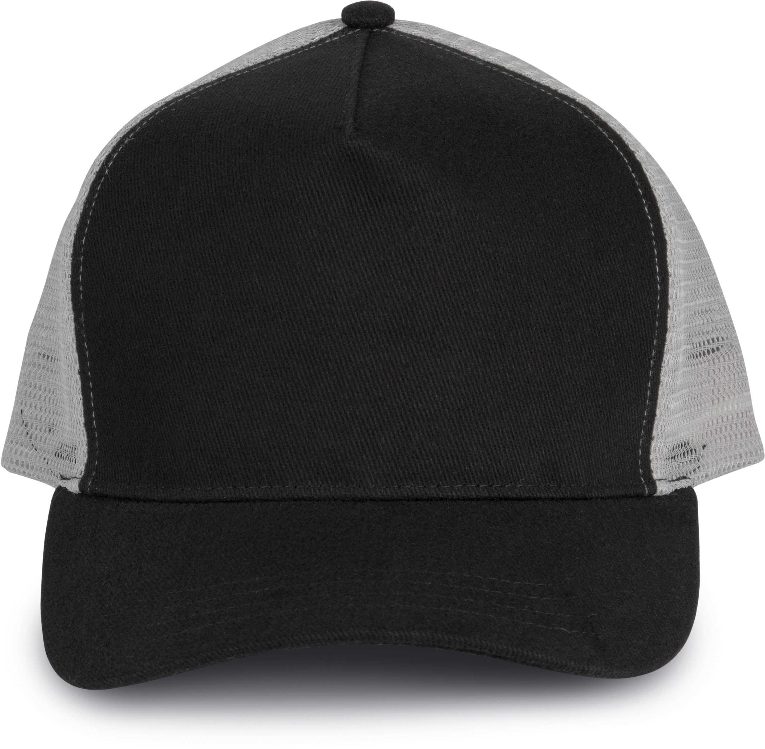 Gorra trucker - 5 paneles Black / Light Grey