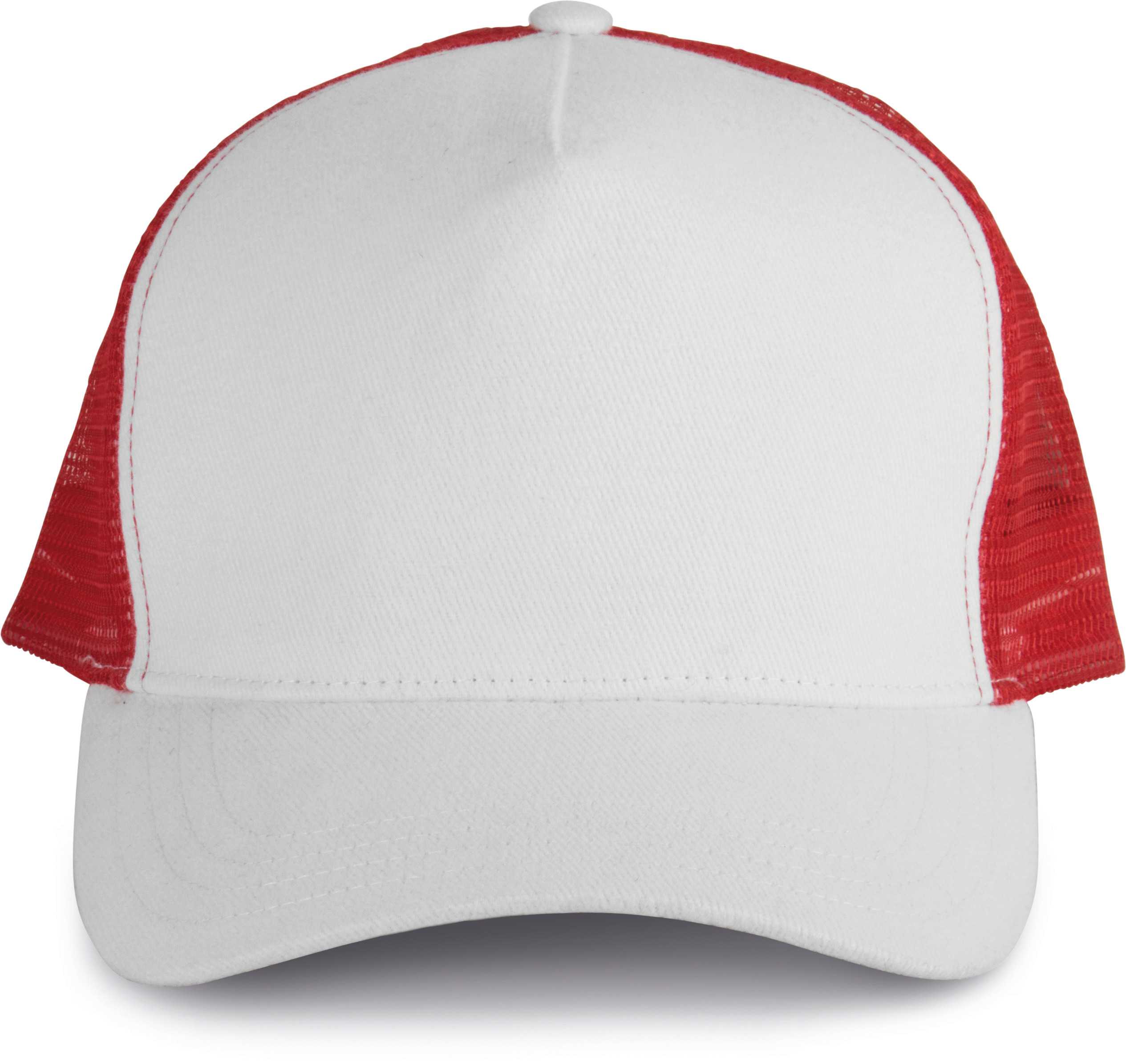Gorra trucker - 5 paneles White / Red