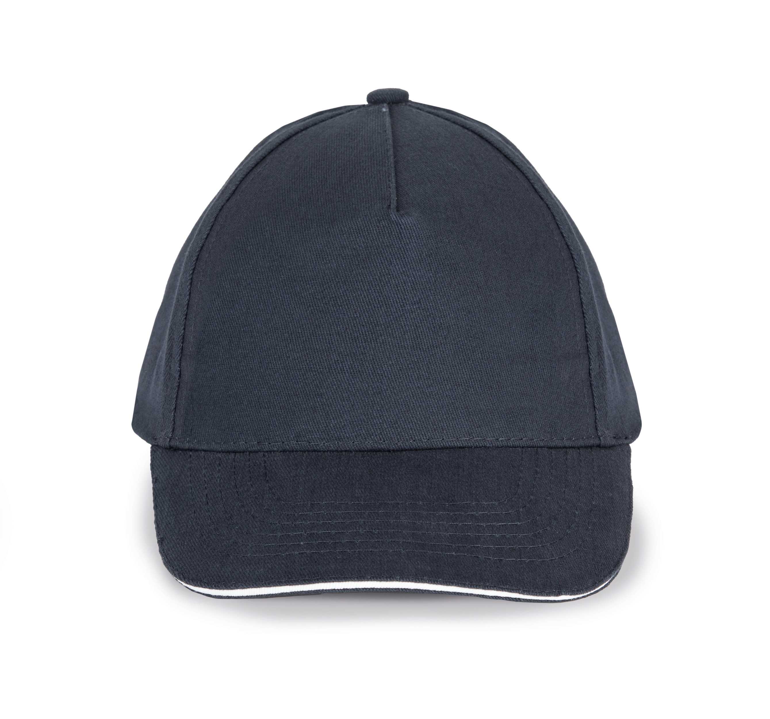 Gorra para niño con sándwich contrastado - 5 paneles Navy / White