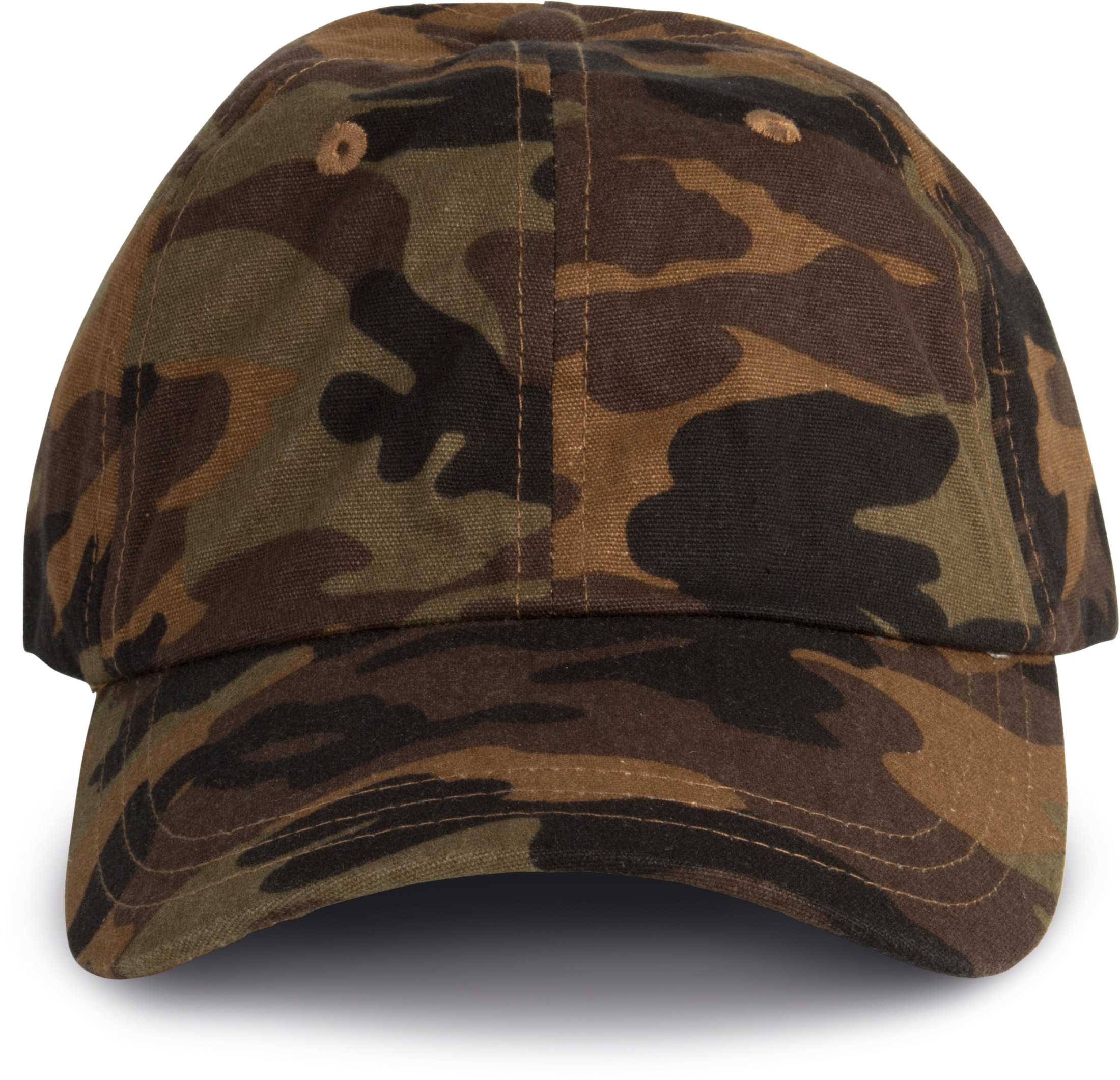 Dad cap - 6 paneles Brown Camouflage