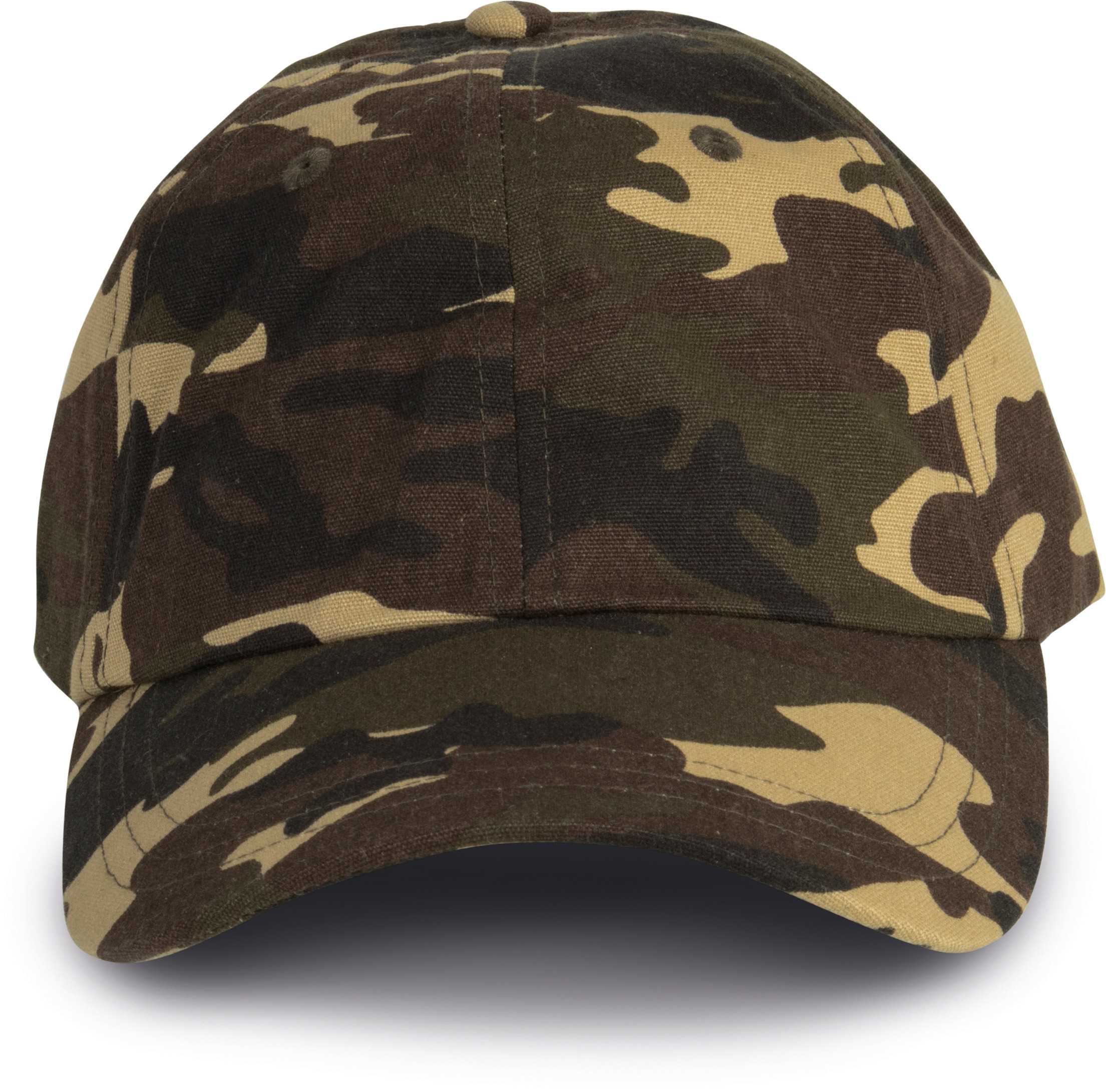 Dad cap - 6 paneles Khaki Camouflage