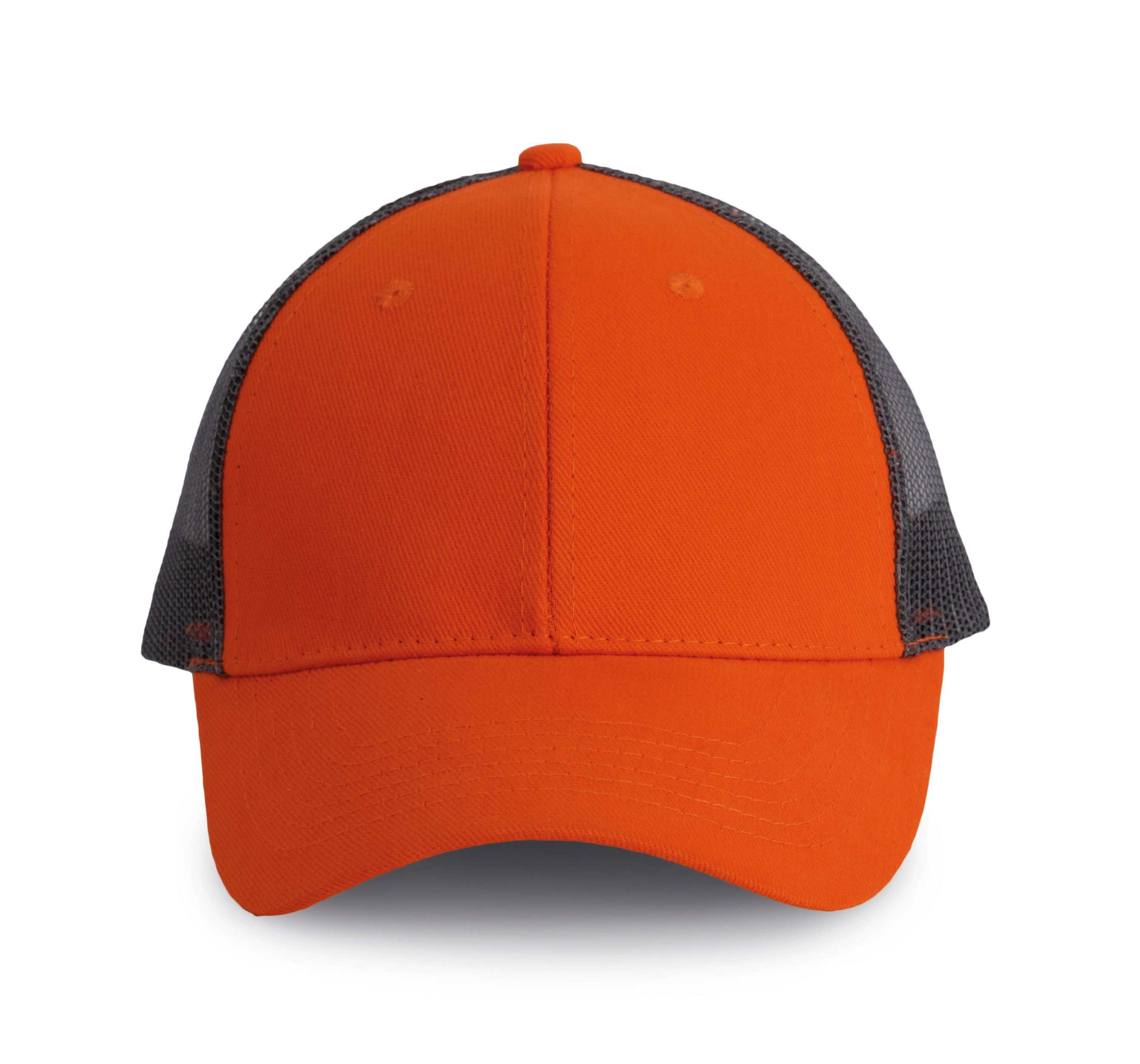 Gorra Trucker - 6 paneles Spicy Orange / Dark Grey