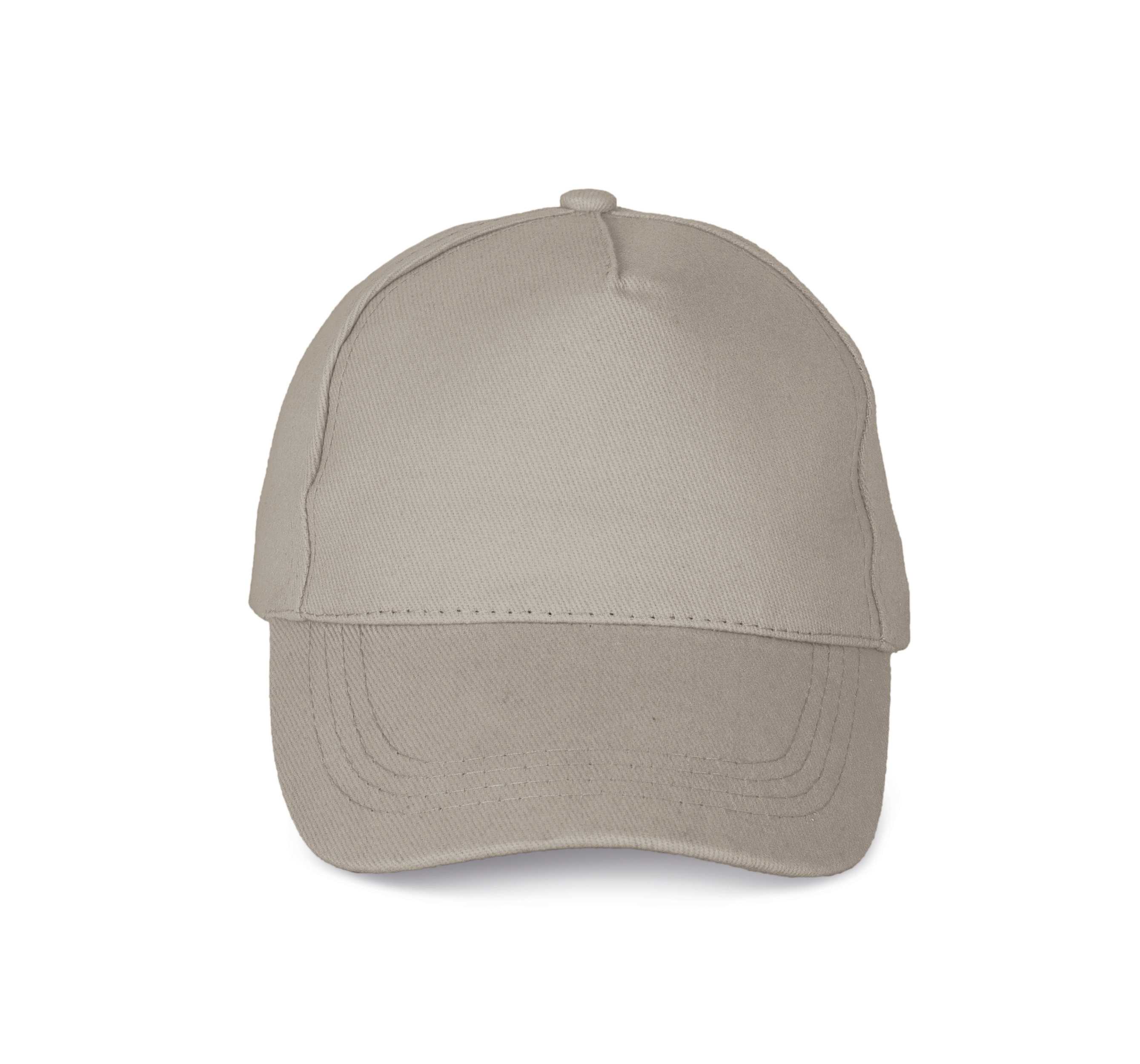 Gorra algodón grueso - 5 paneles Beige