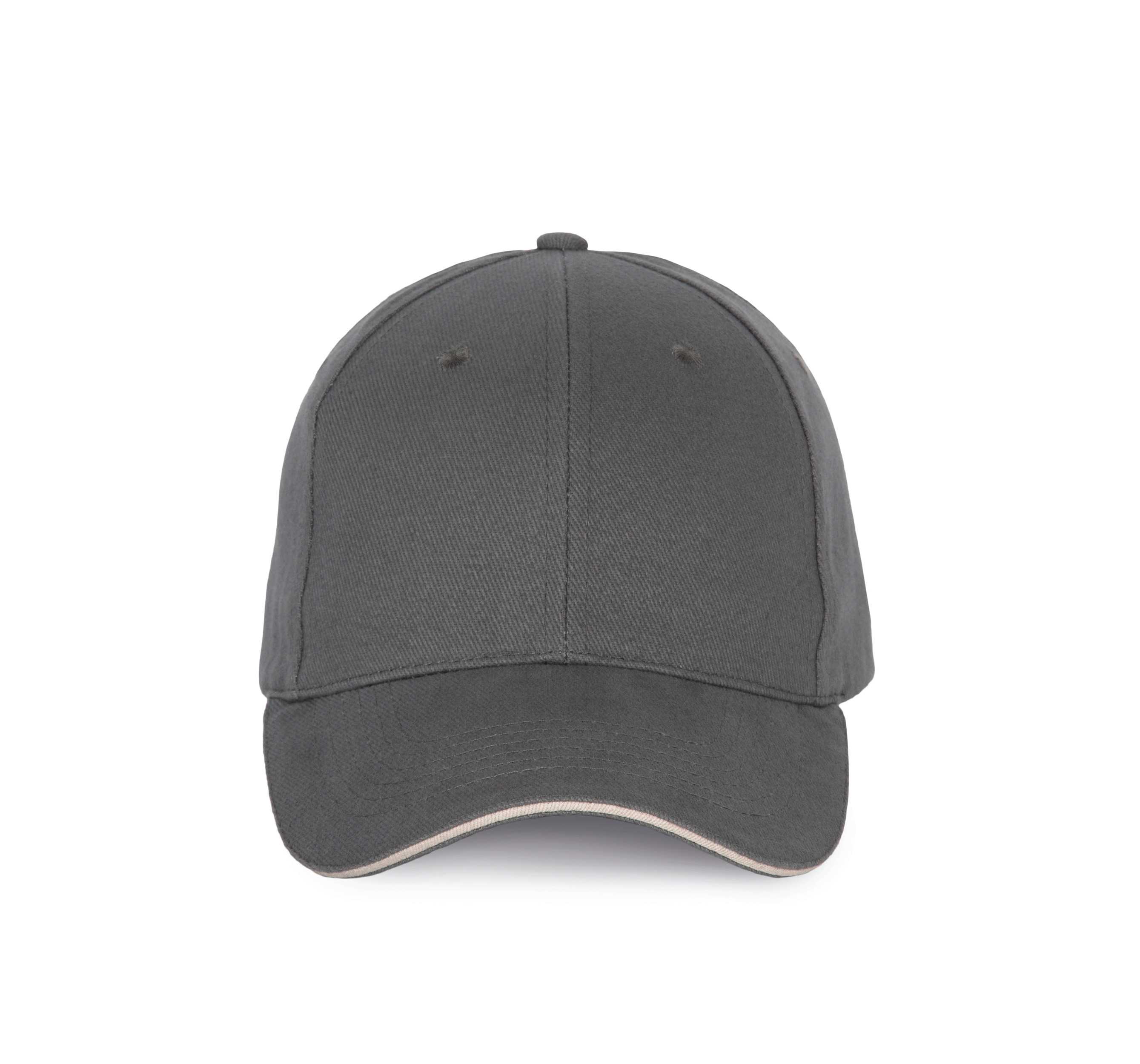 Gorra con sándwich contrastado - 6 paneles Dark Grey / Light Grey