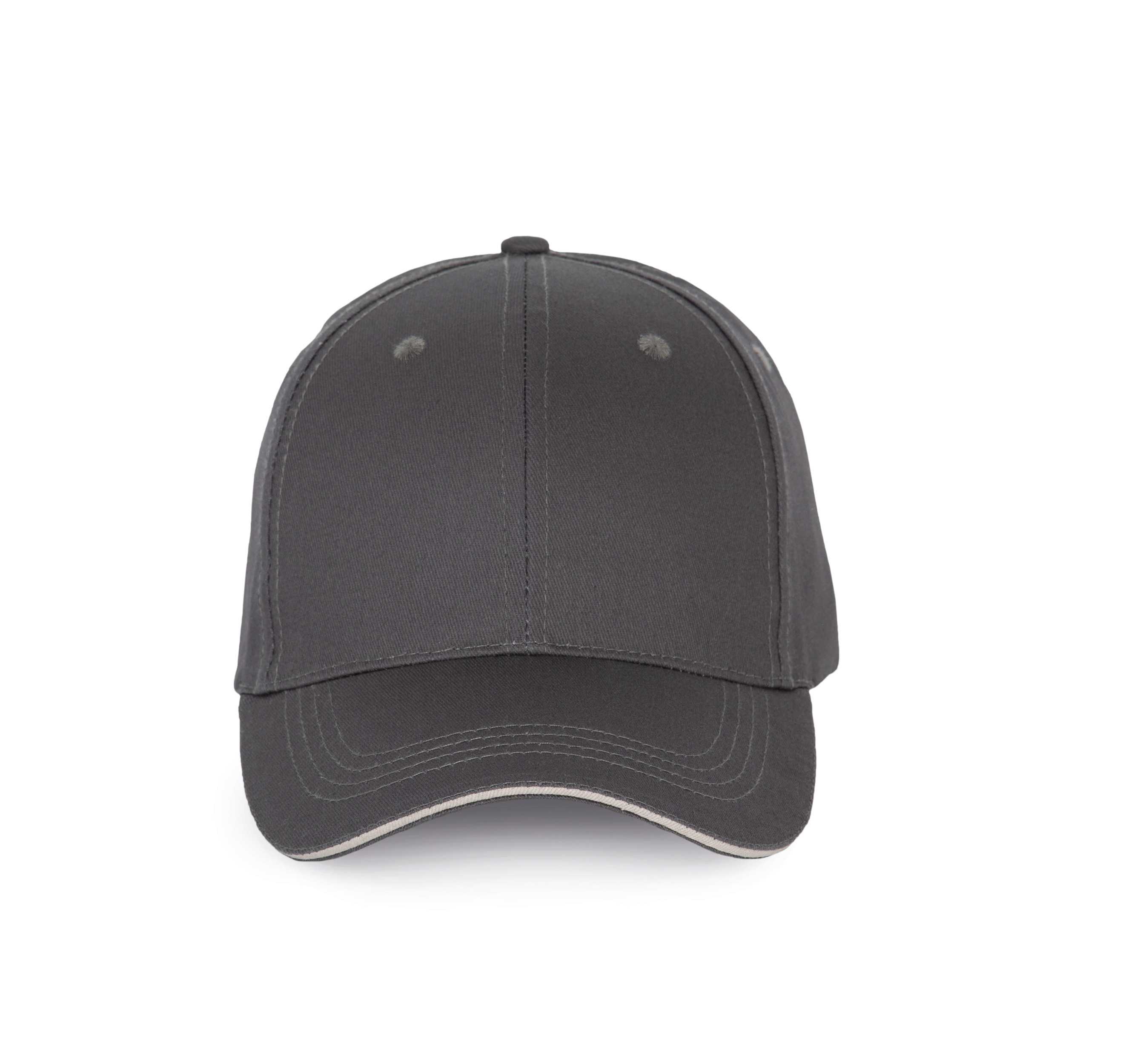 Gorra con sándwich contrastado - 6 paneles Dark Grey / Light Grey