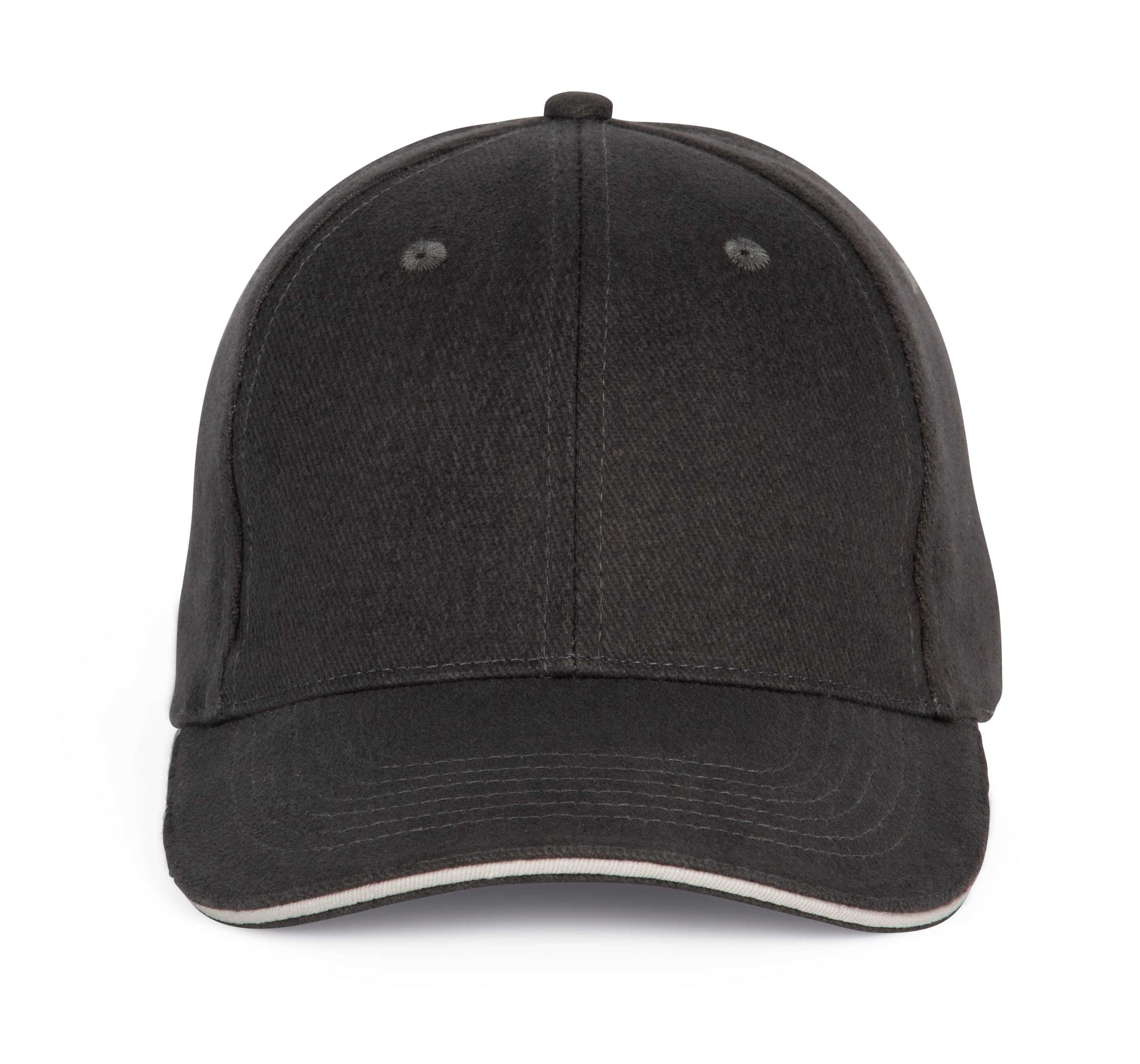 Gorra béisbol con sándwich - 6 paneles Dark Grey / Light Grey