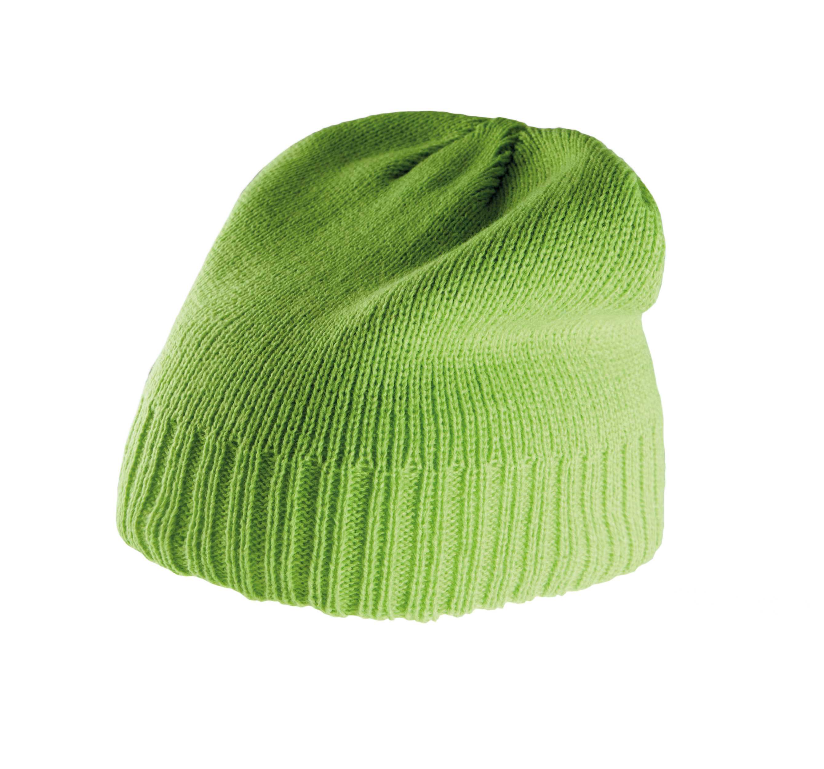 Gorro con borde acanalado Lime