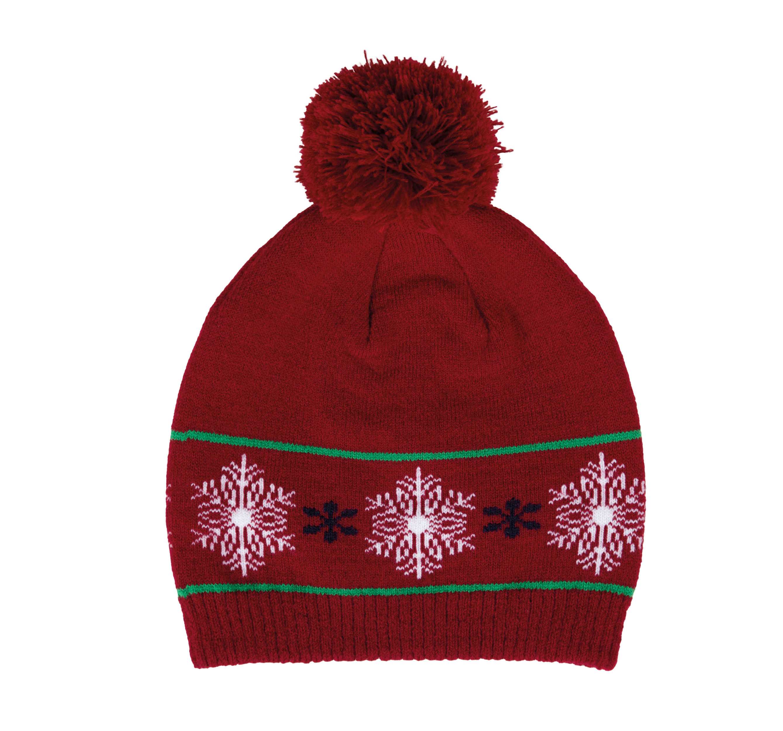 Gorro motivos navideños Cherry Red