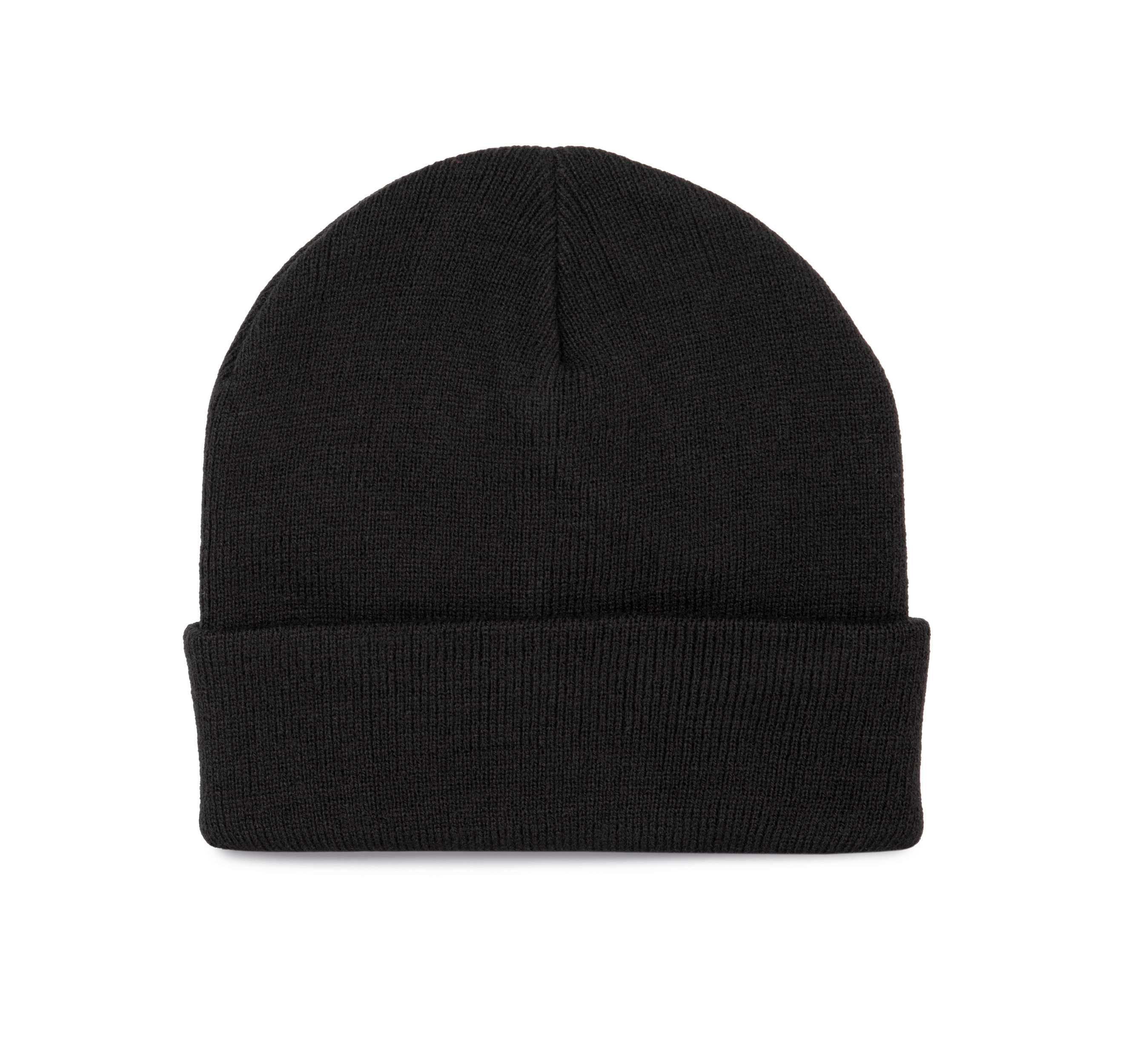 Gorro punto reciclado con forro Black