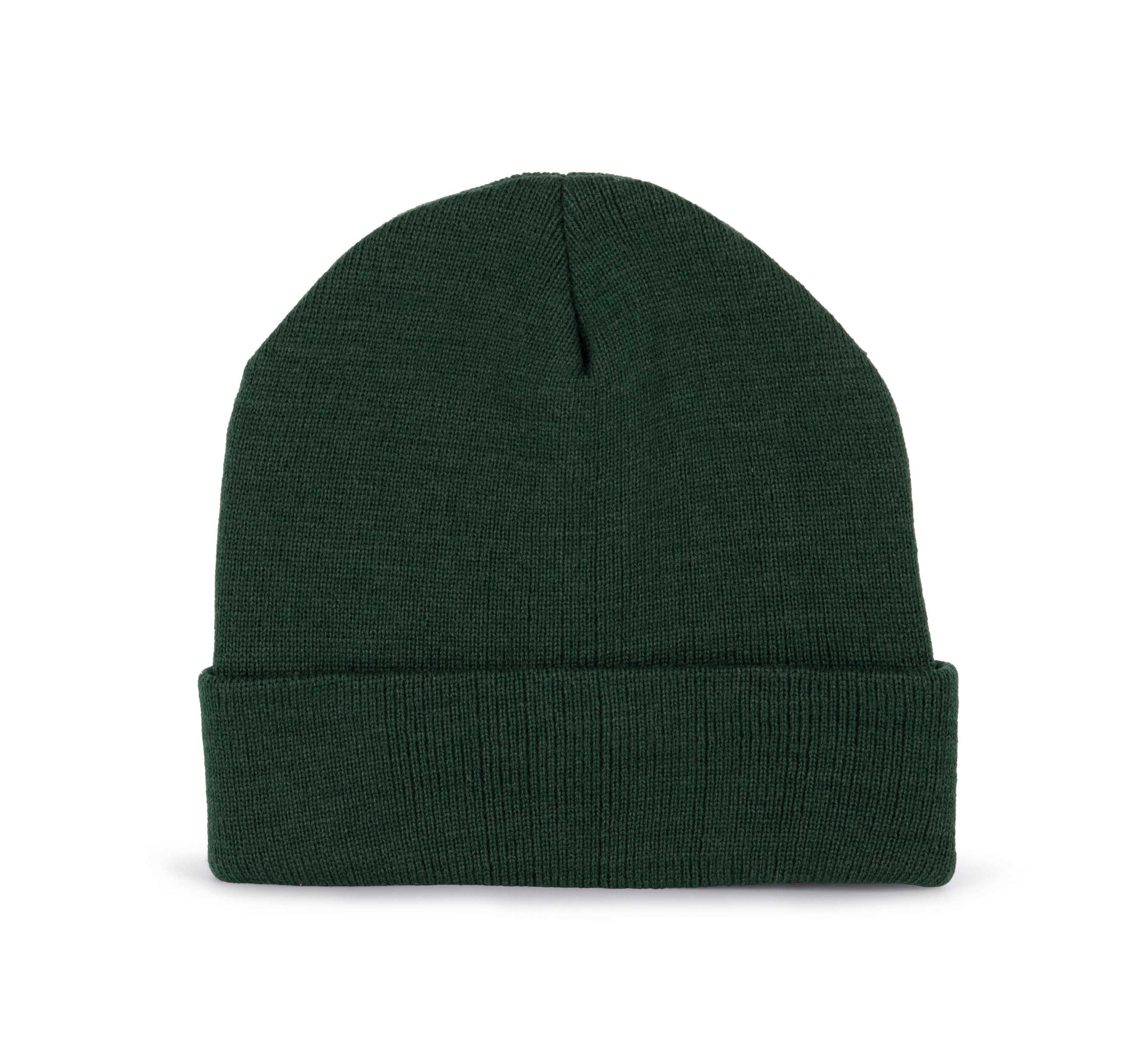 Gorro punto reciclado con forro Forest Green