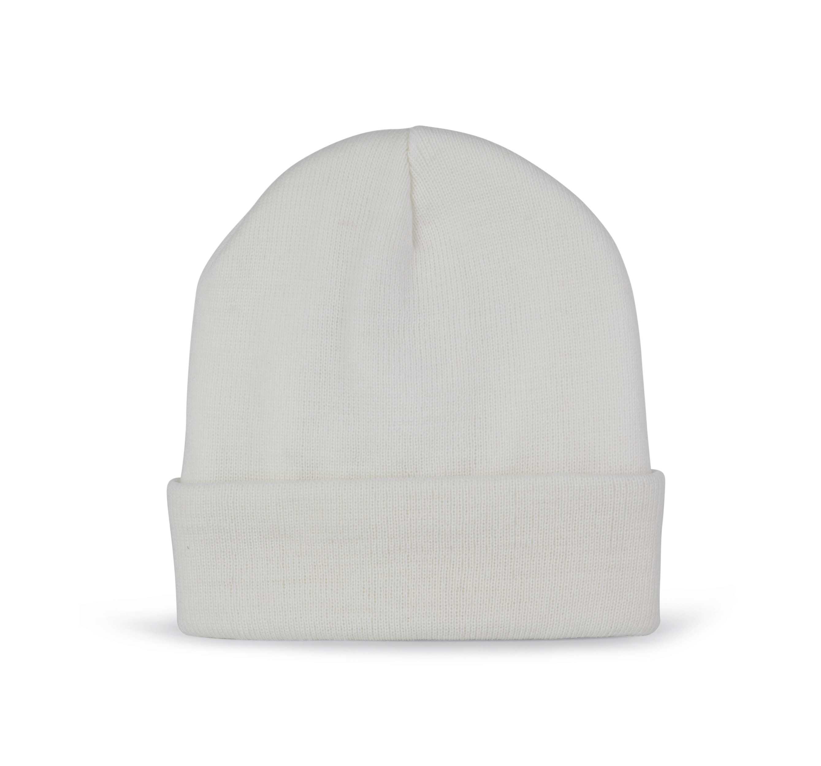 Gorro punto reciclado con forro White