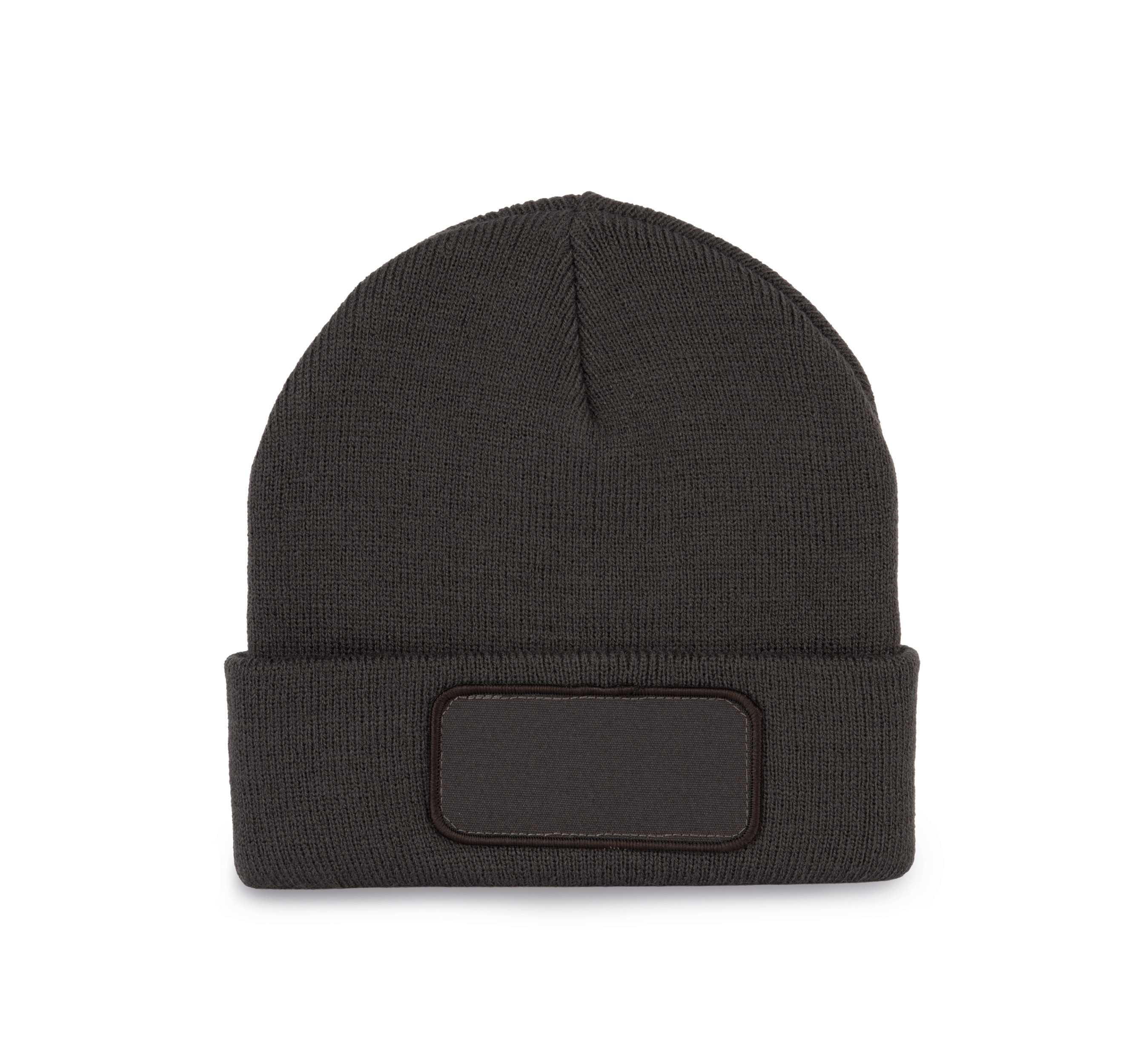 Gorro con parche Dark Grey