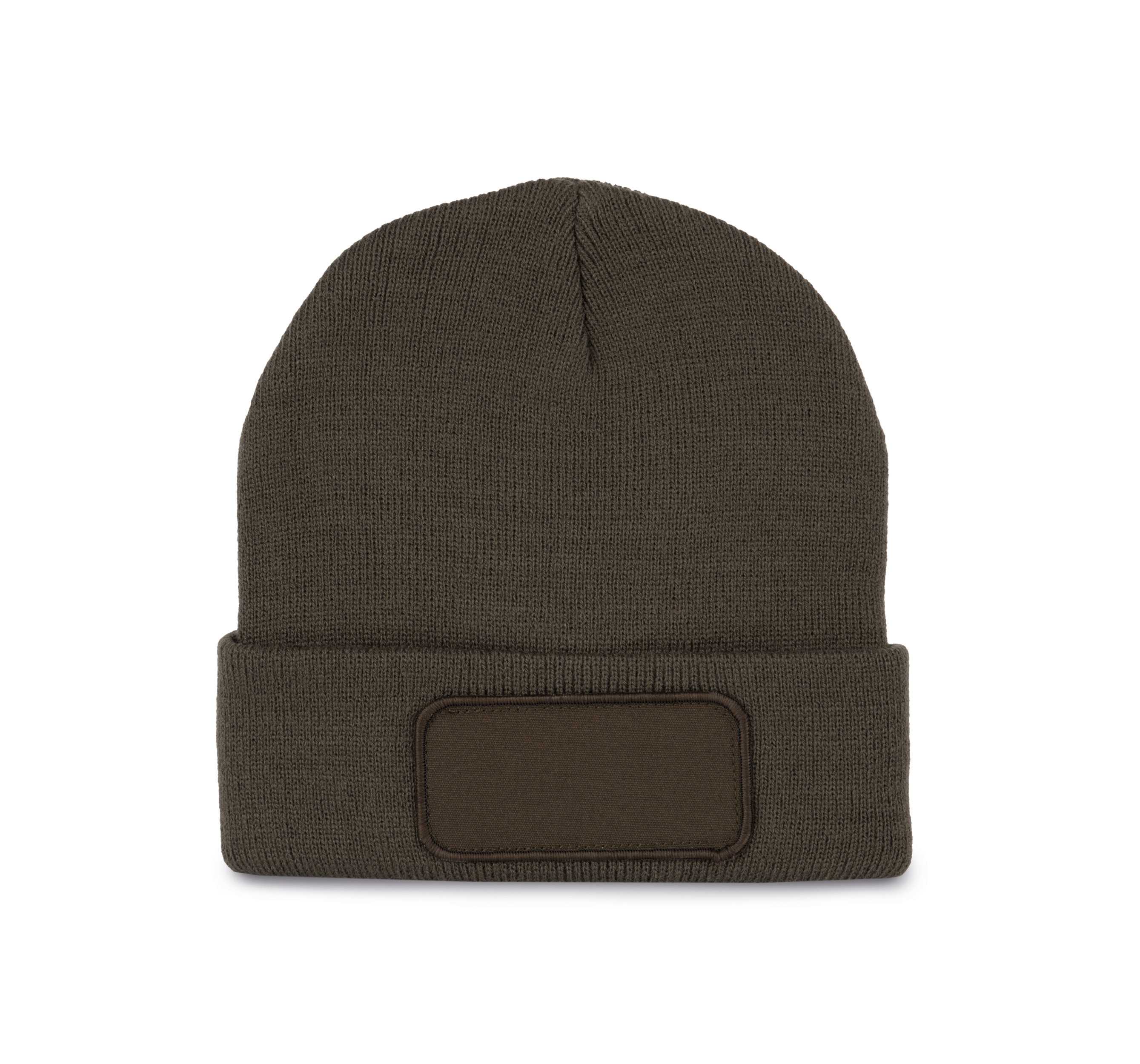 Gorro con parche Dark Khaki