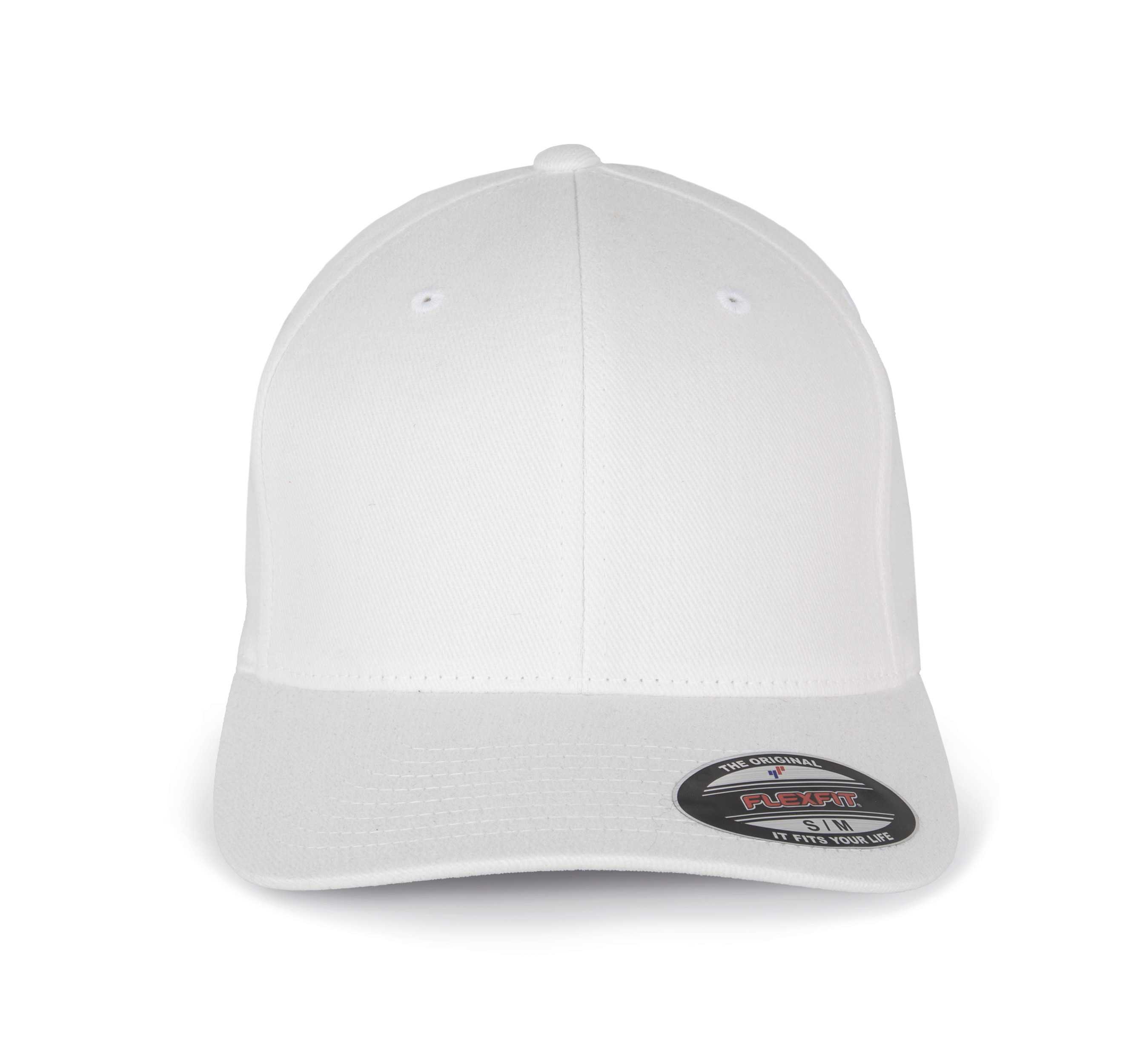Gorra Flexfit algodón peinado - 6 paneles White