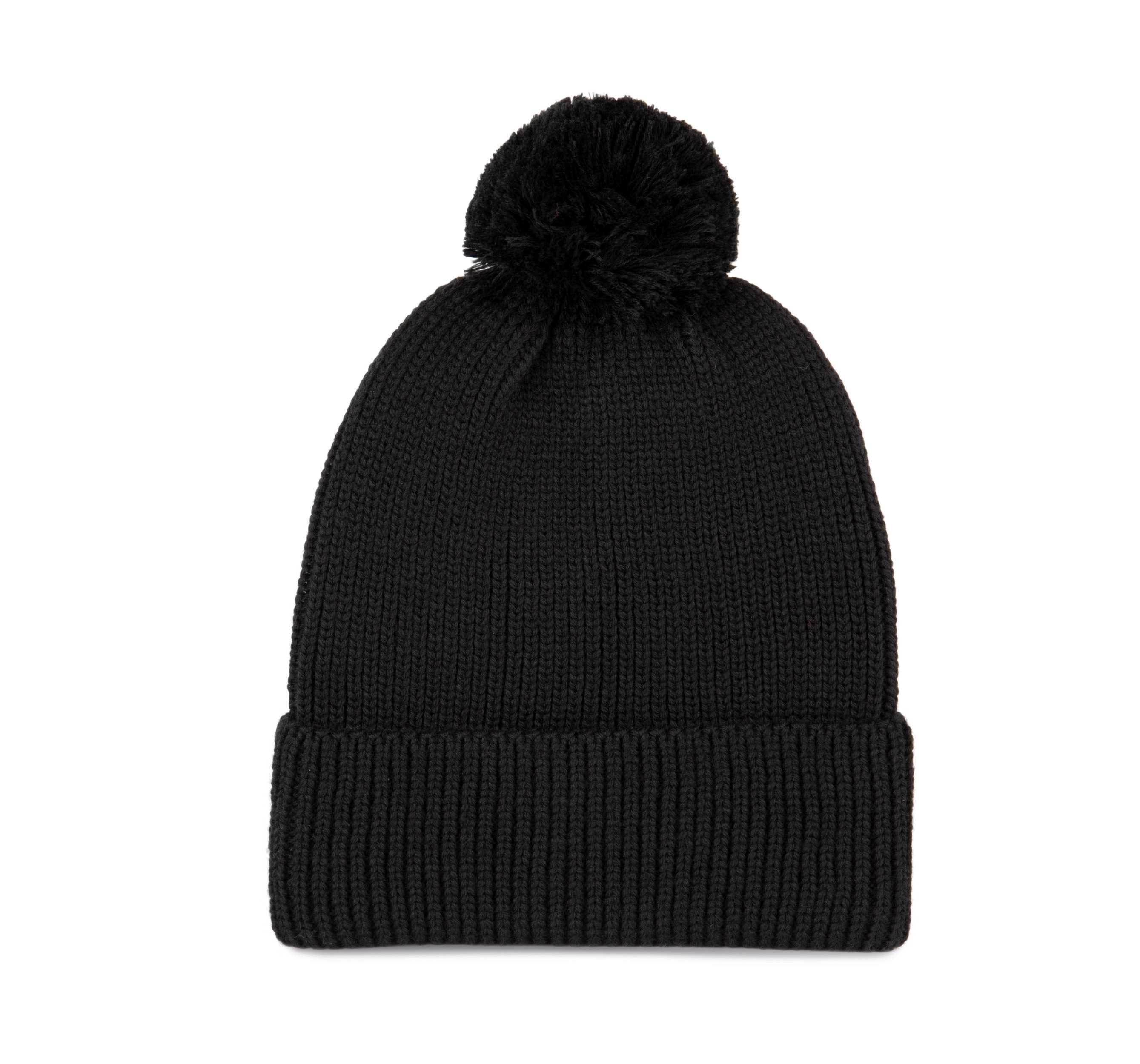Gorro con pompón Black
