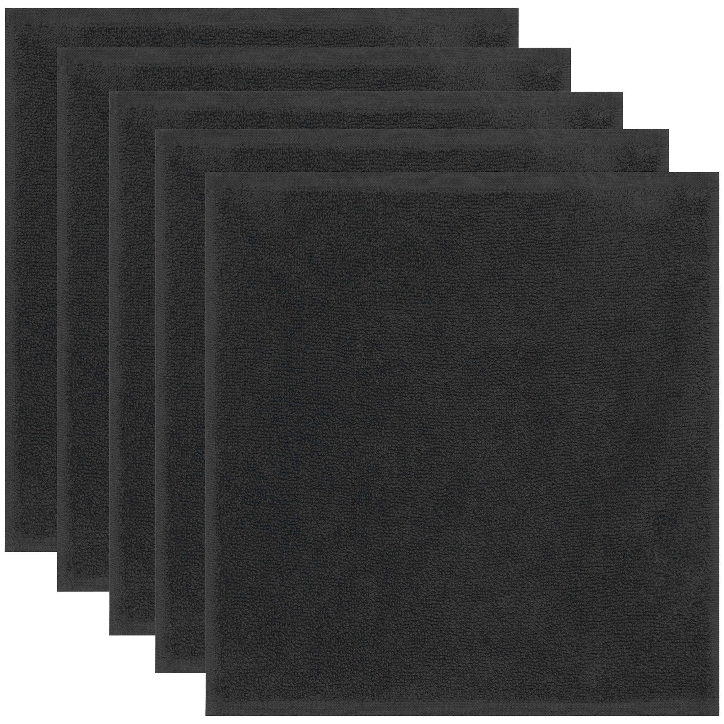 Toallas para invitados 30 x 30 cm - Juego de 5 toallas Dark Grey