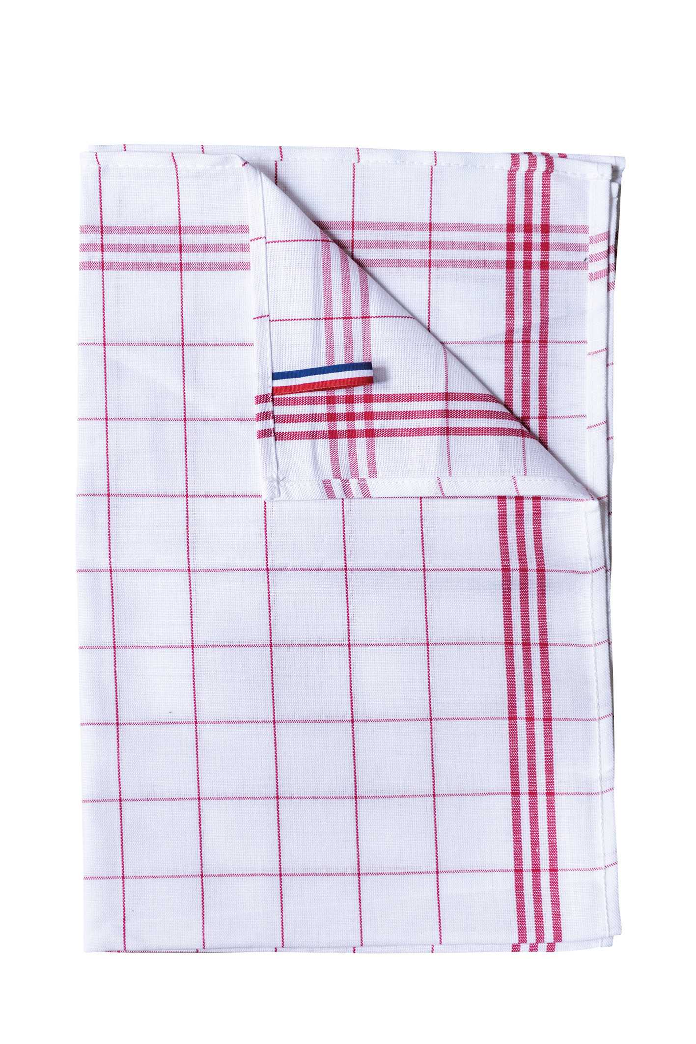 PAÑO DE COCINA A CUADROS "Origine France Garantie" Red