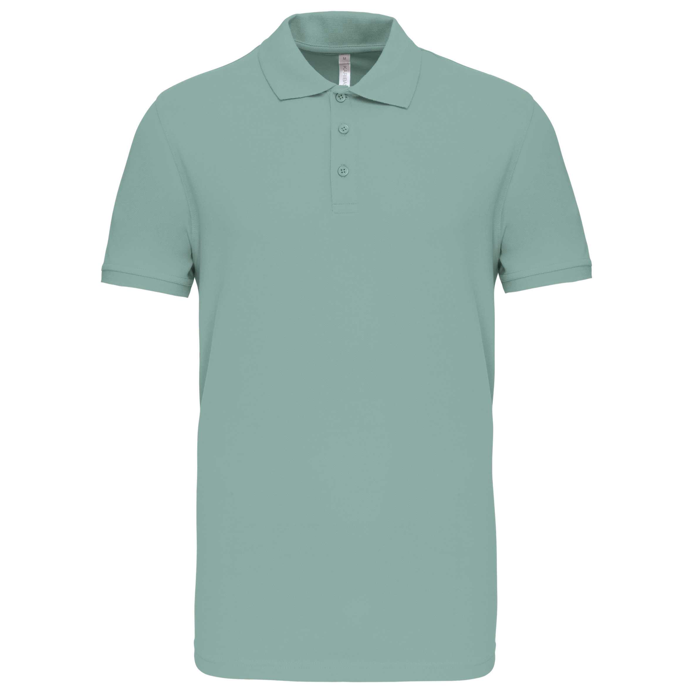 Polo de punto piqué manga corta hombre Sage
