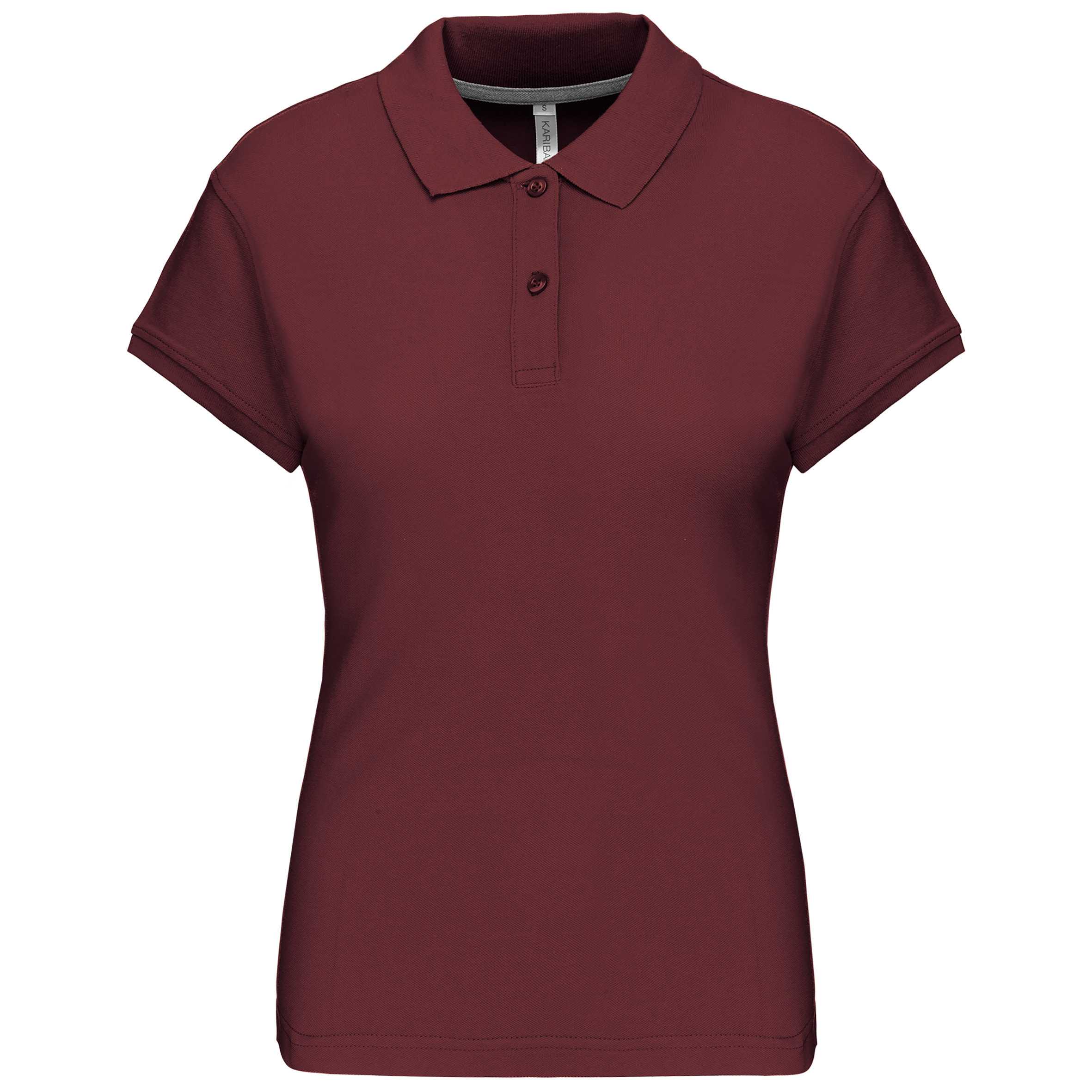 Polo manga corta mujer Wine