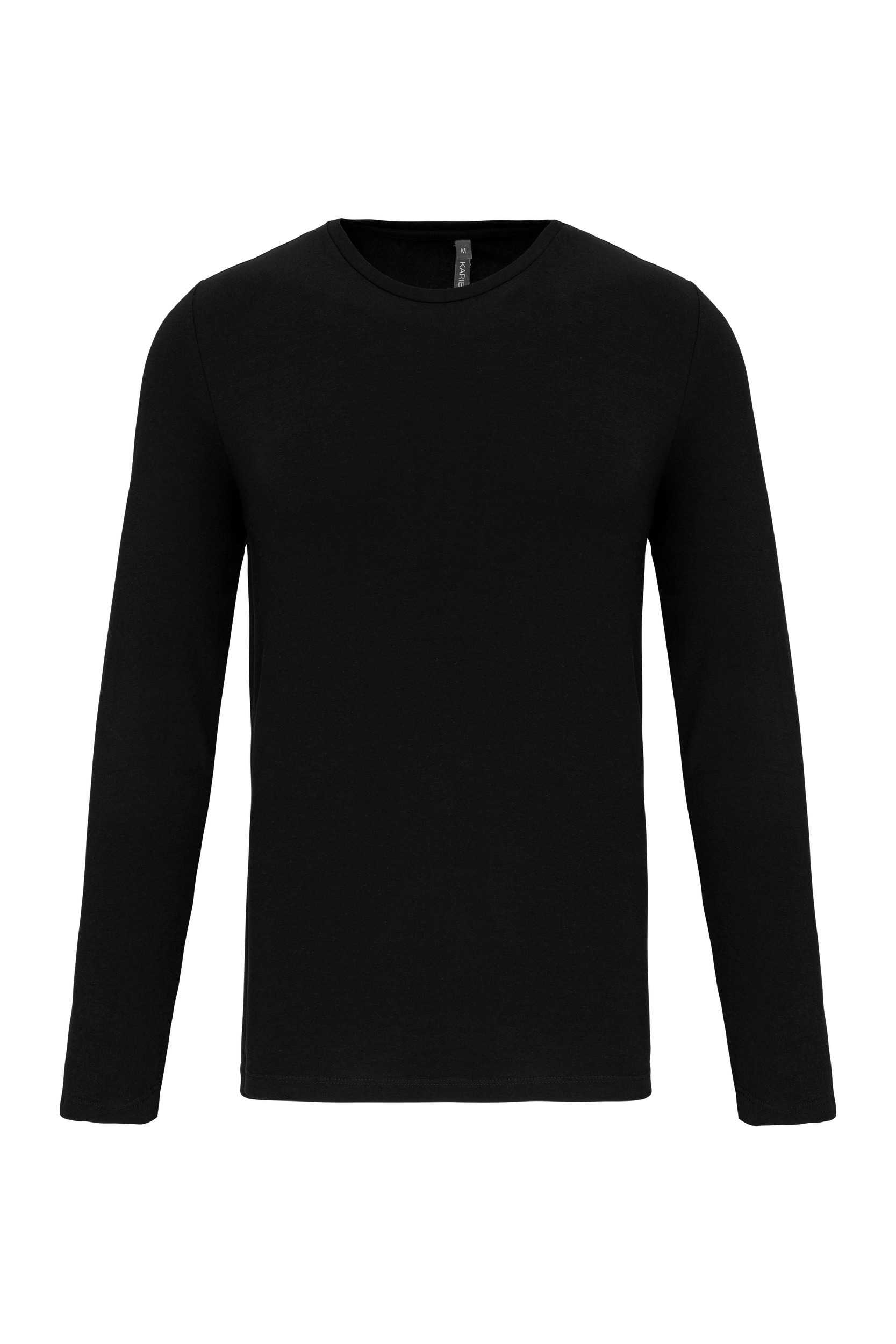 Camiseta con elastano manga larga hombre Black