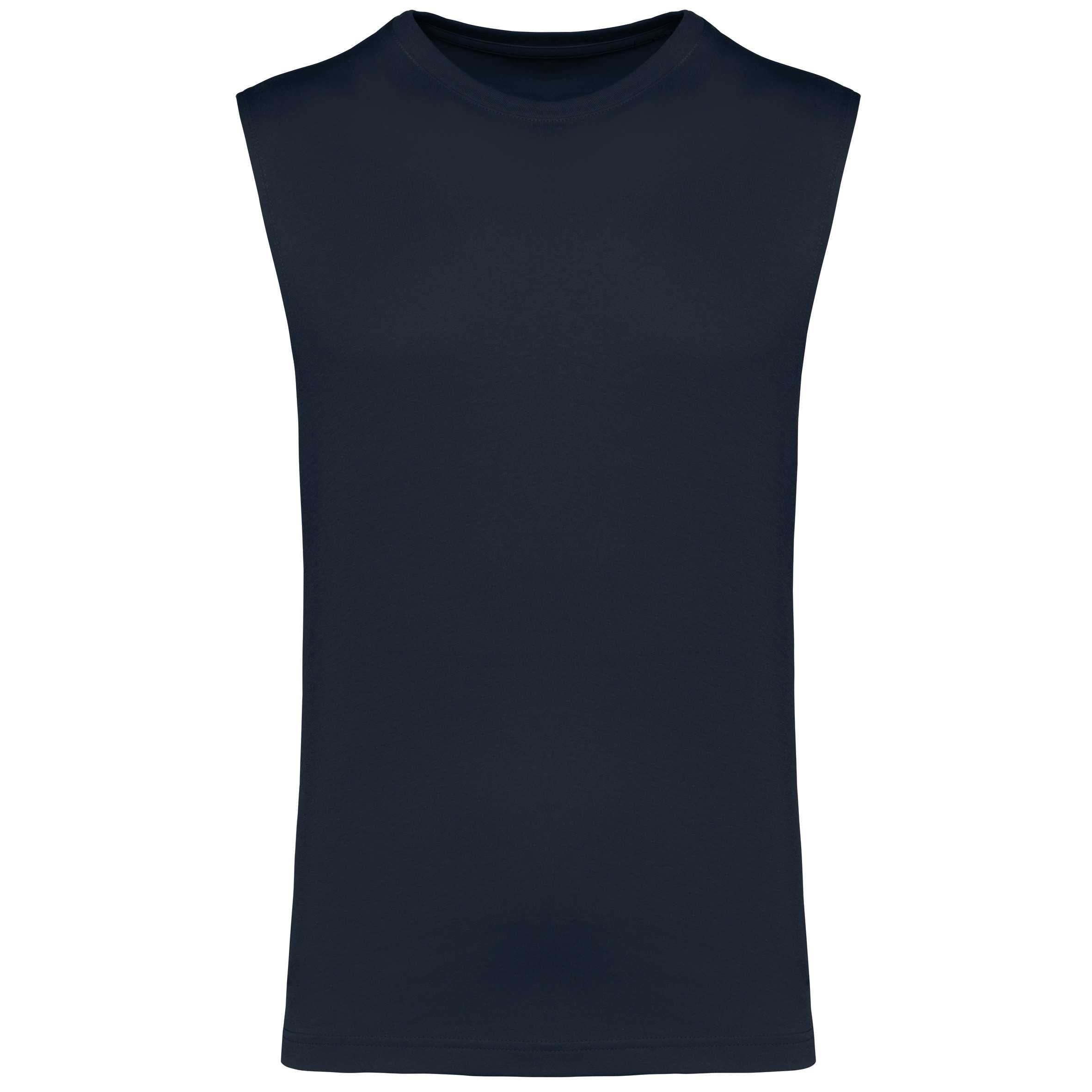 Camiseta sin mangas ecorresponsable hombre Navy