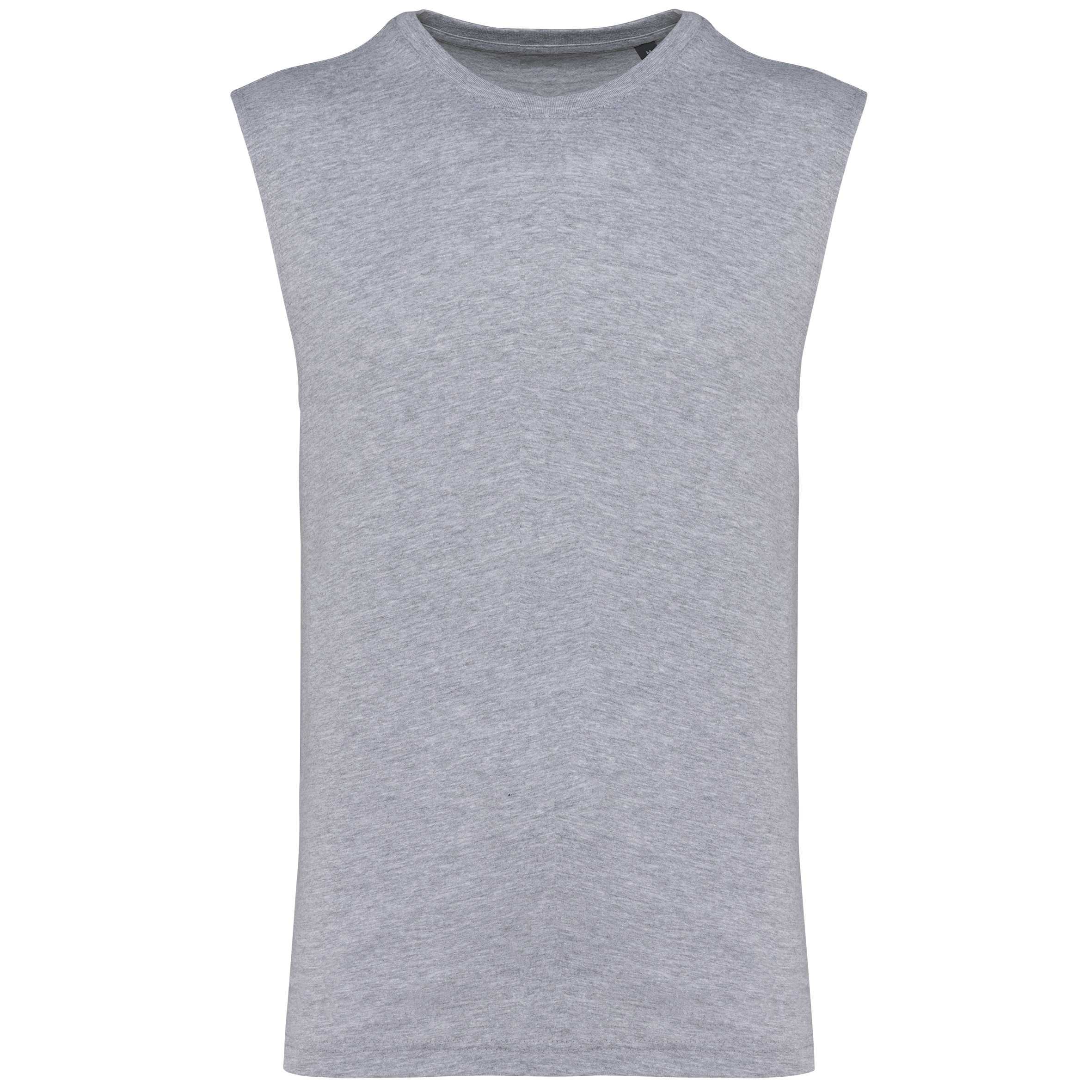 Camiseta sin mangas ecorresponsable hombre Oxford Grey