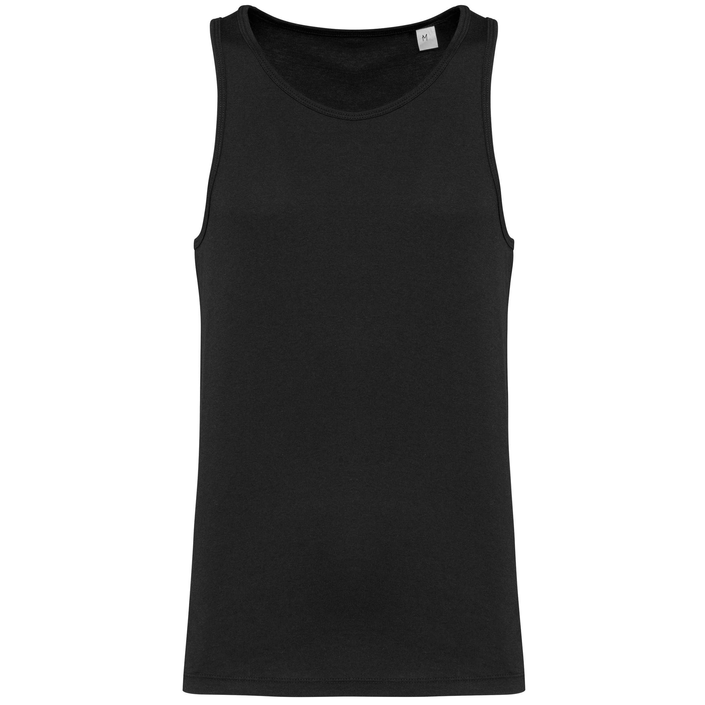 Camiseta de tirantes ecorresponsable hombre Black