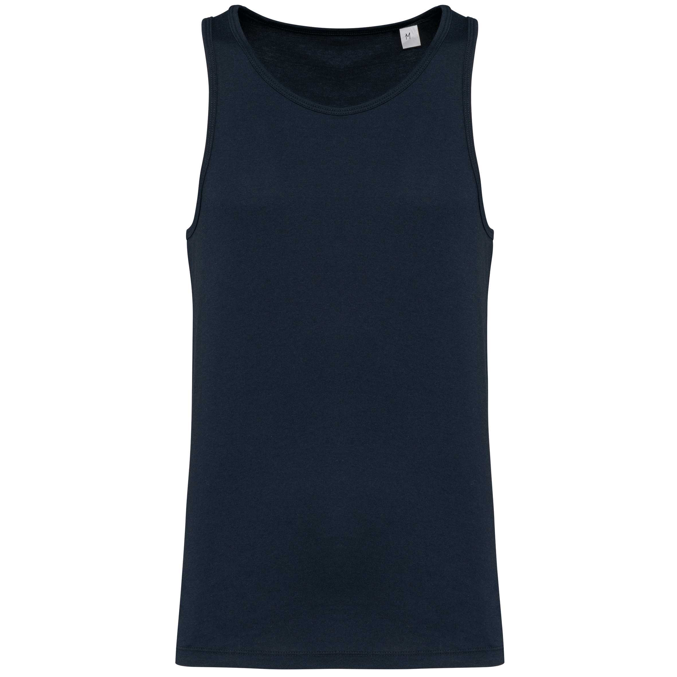 Camiseta de tirantes ecorresponsable hombre Navy