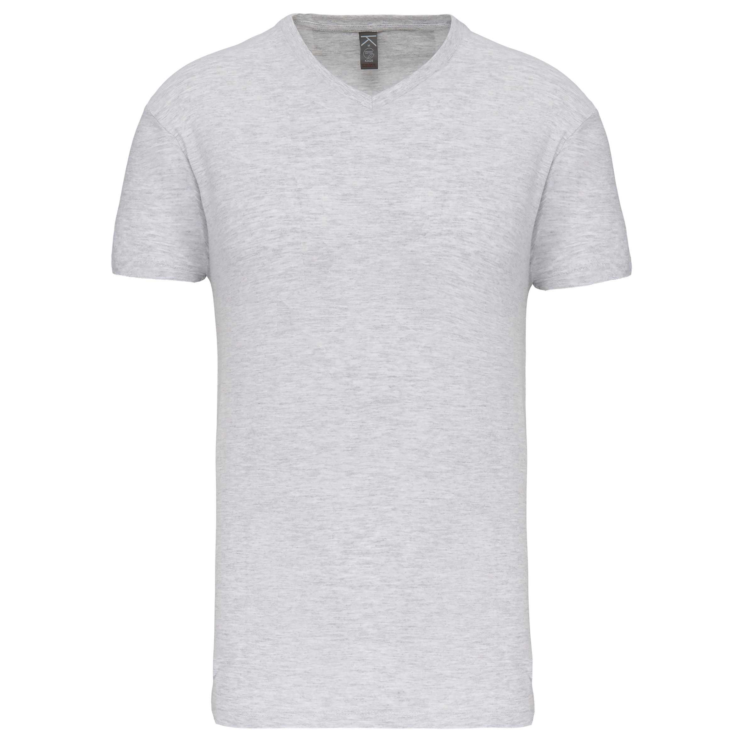 Camiseta BIO150IC cuello de pico hombre Ash Heather