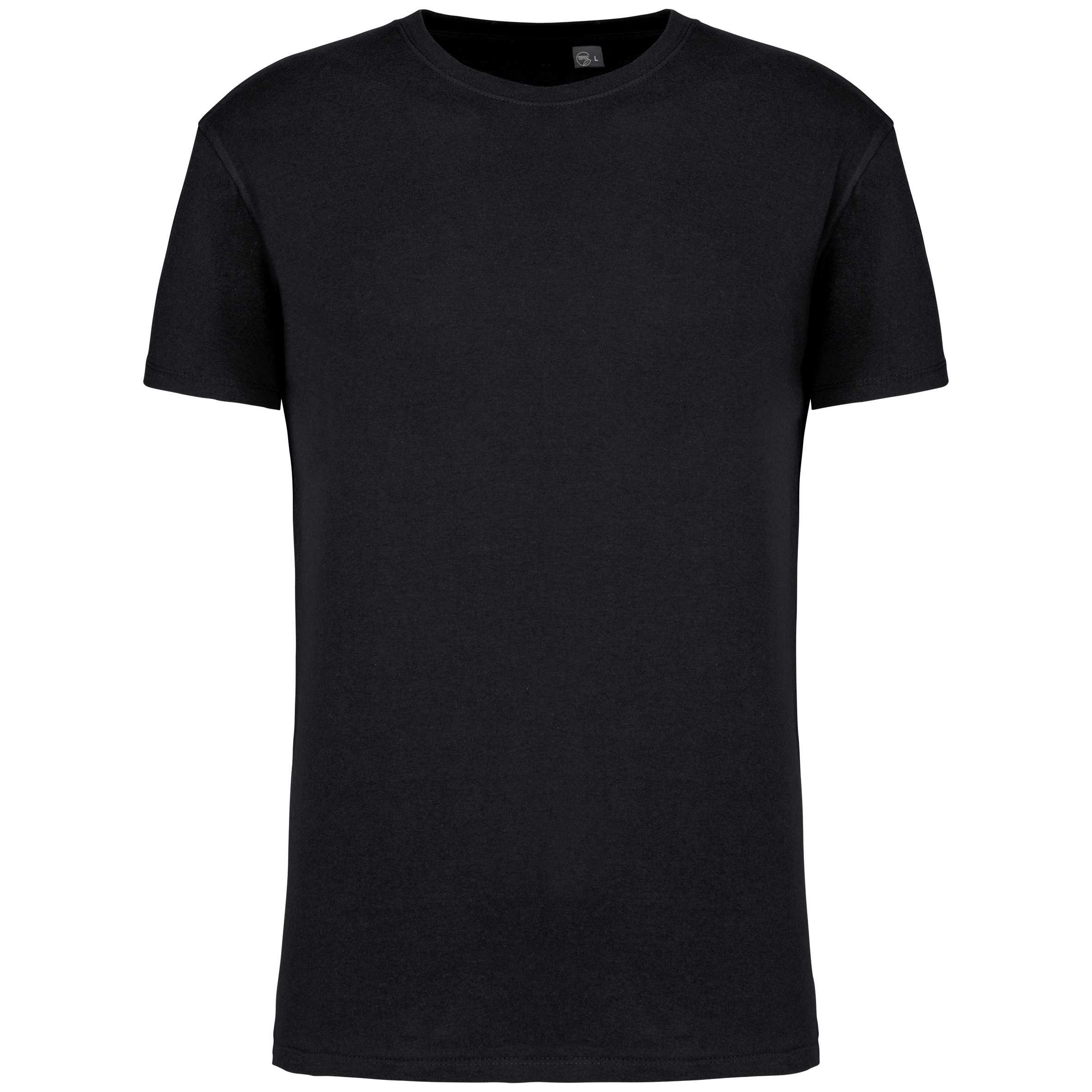 Camiseta cuello redondo BIO190IC unisex Black
