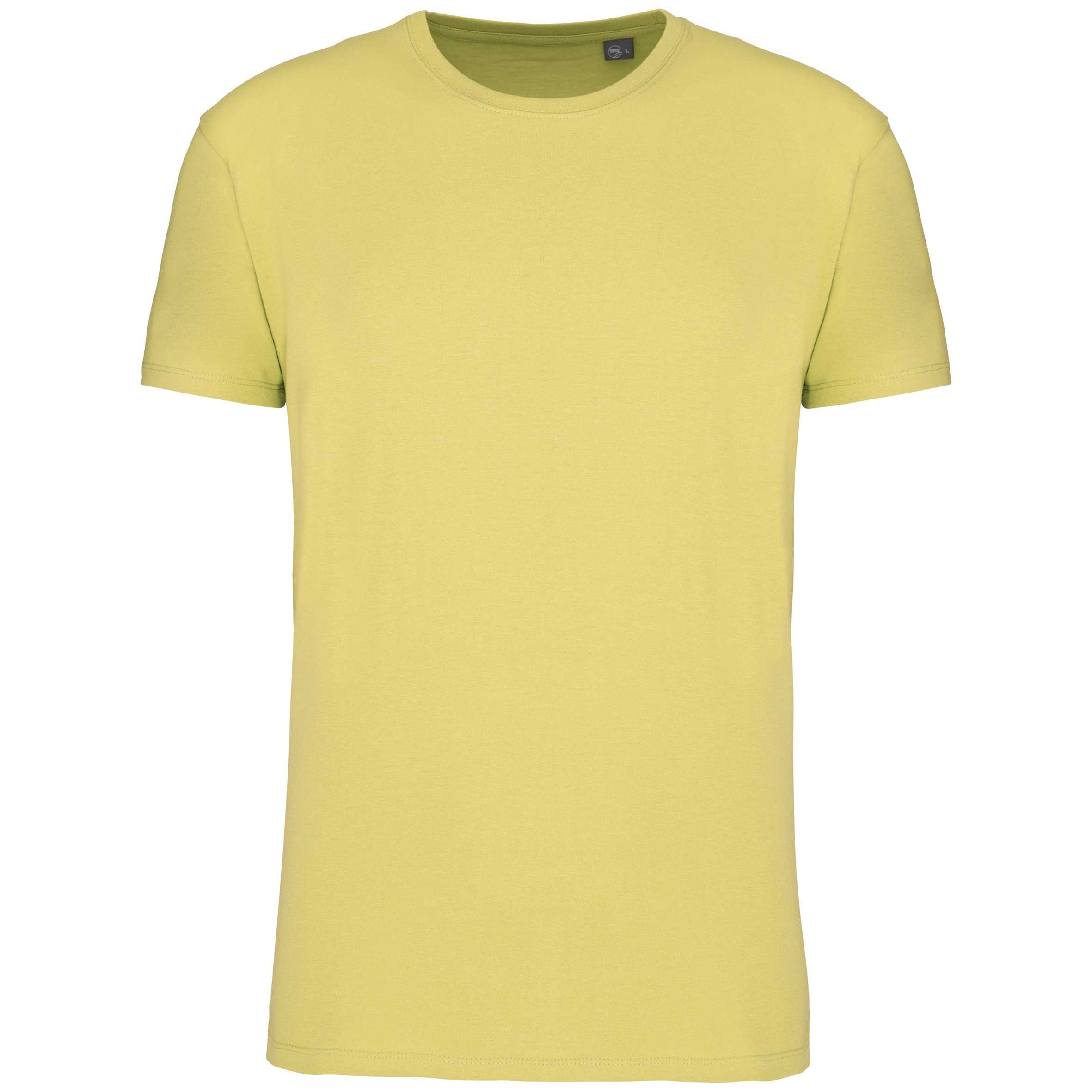 Camiseta cuello redondo BIO190IC unisex Lemon Yellow