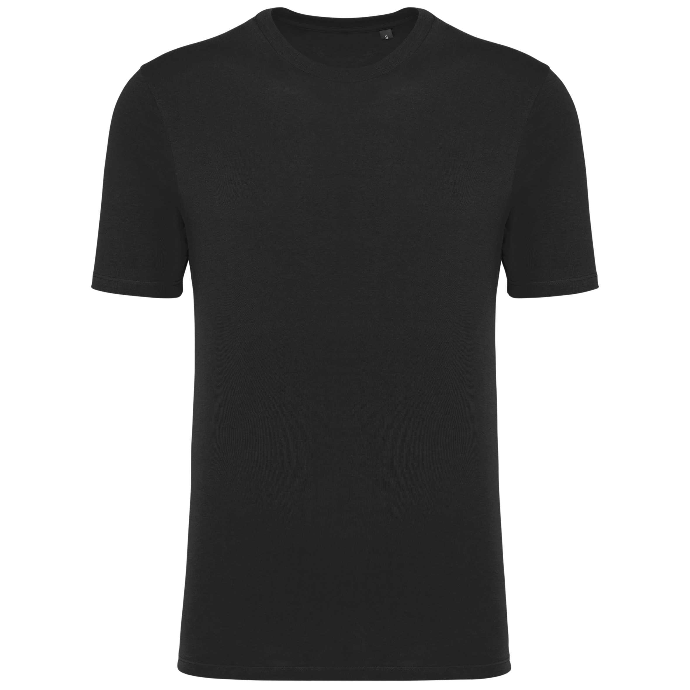 Camiseta cuello redondo y manga corta unisex Black