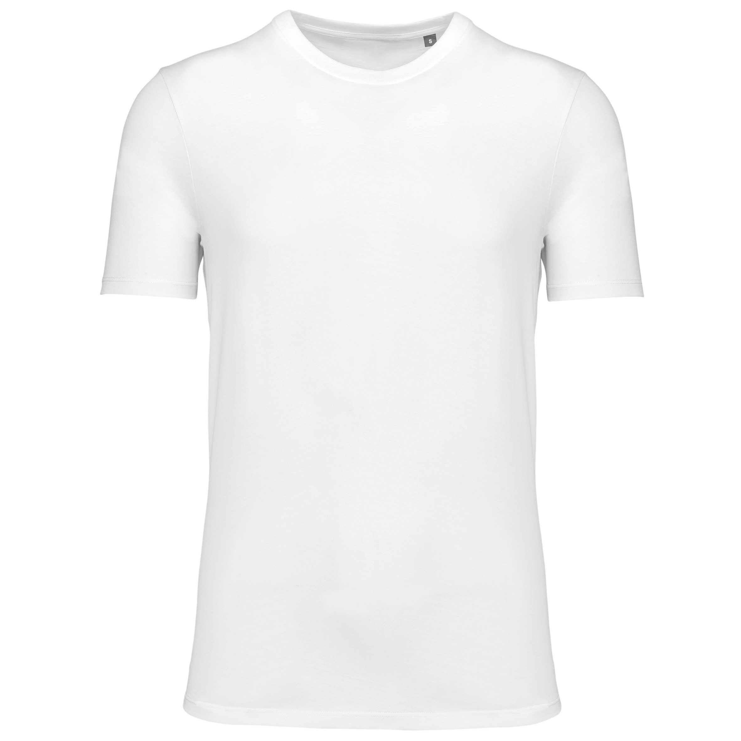 Camiseta cuello redondo y manga corta unisex White