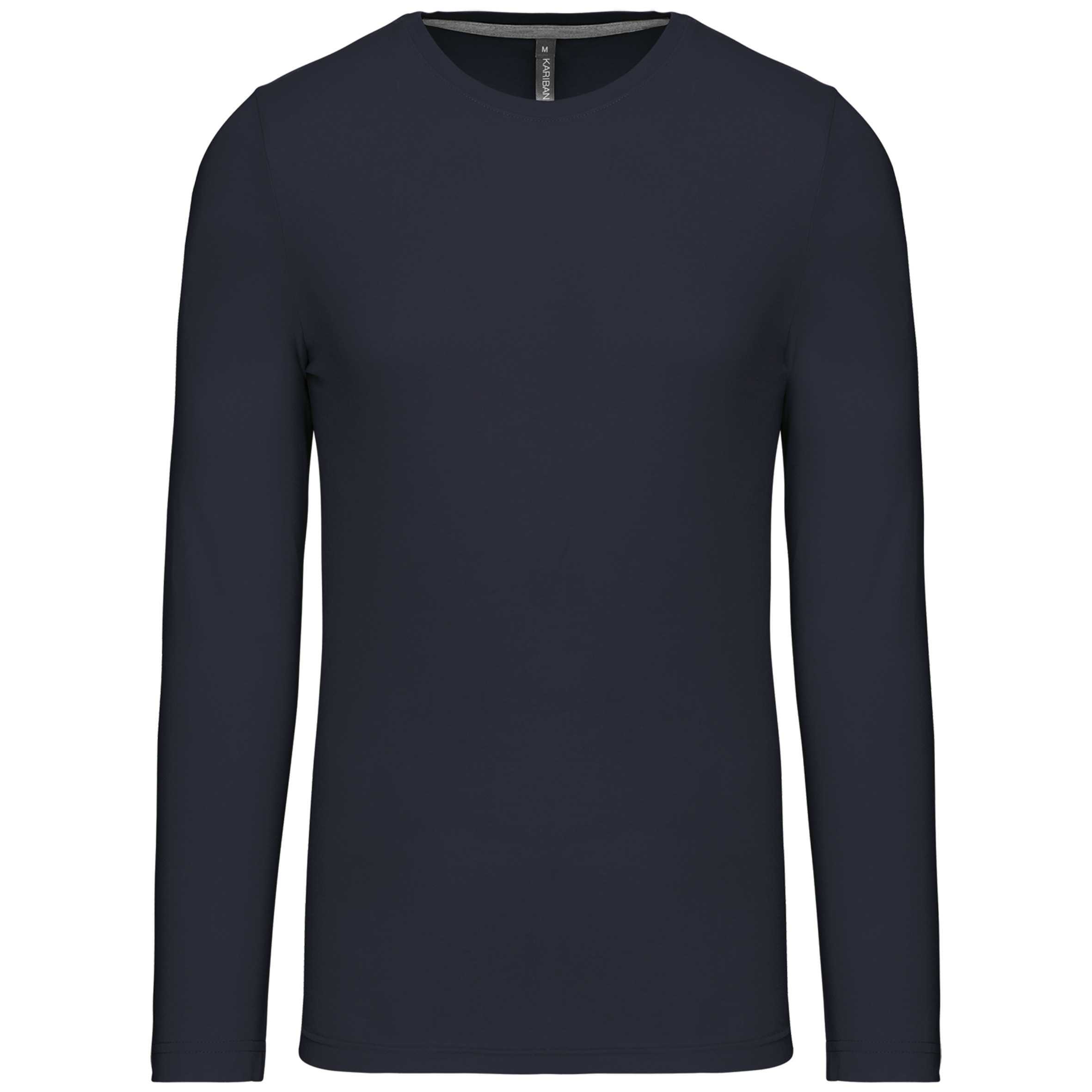 Camiseta de maga larga y cuello redondo hombre Navy
